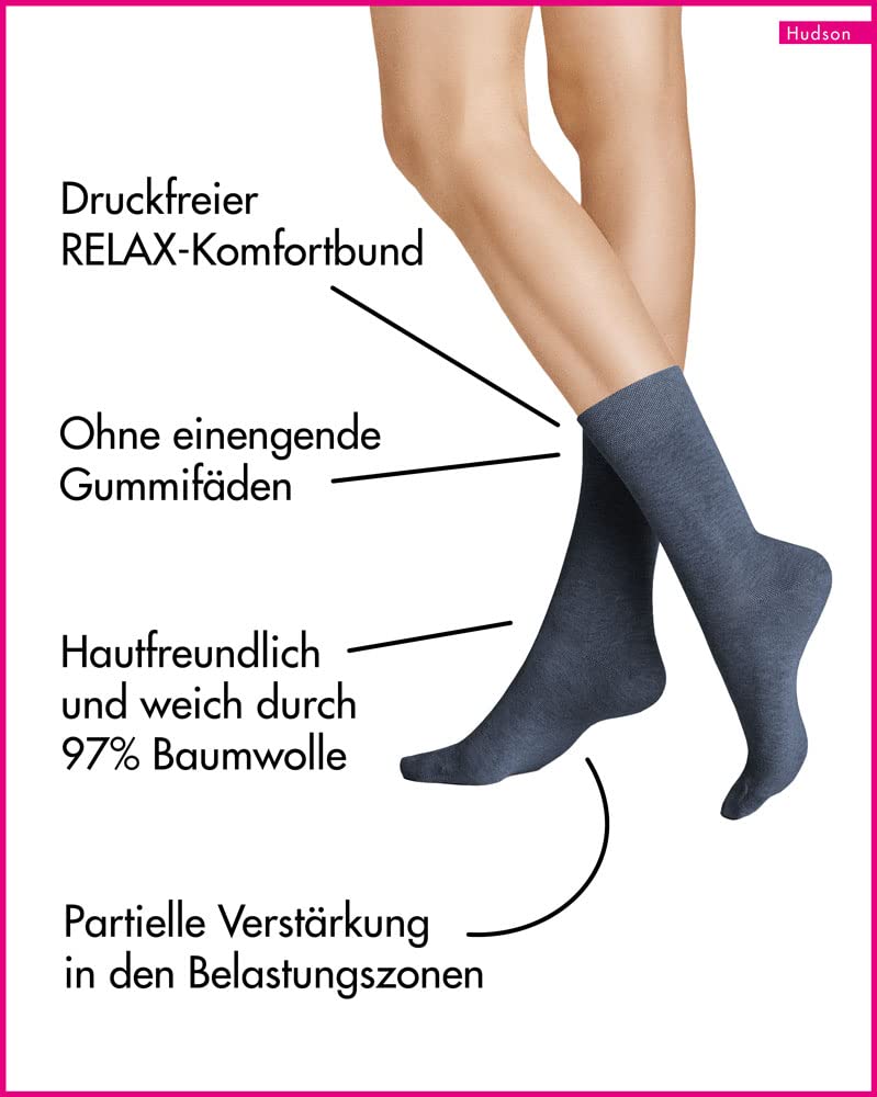 hudson-relax-cotton-socken-damen-baumwolle-druckfrei image 3