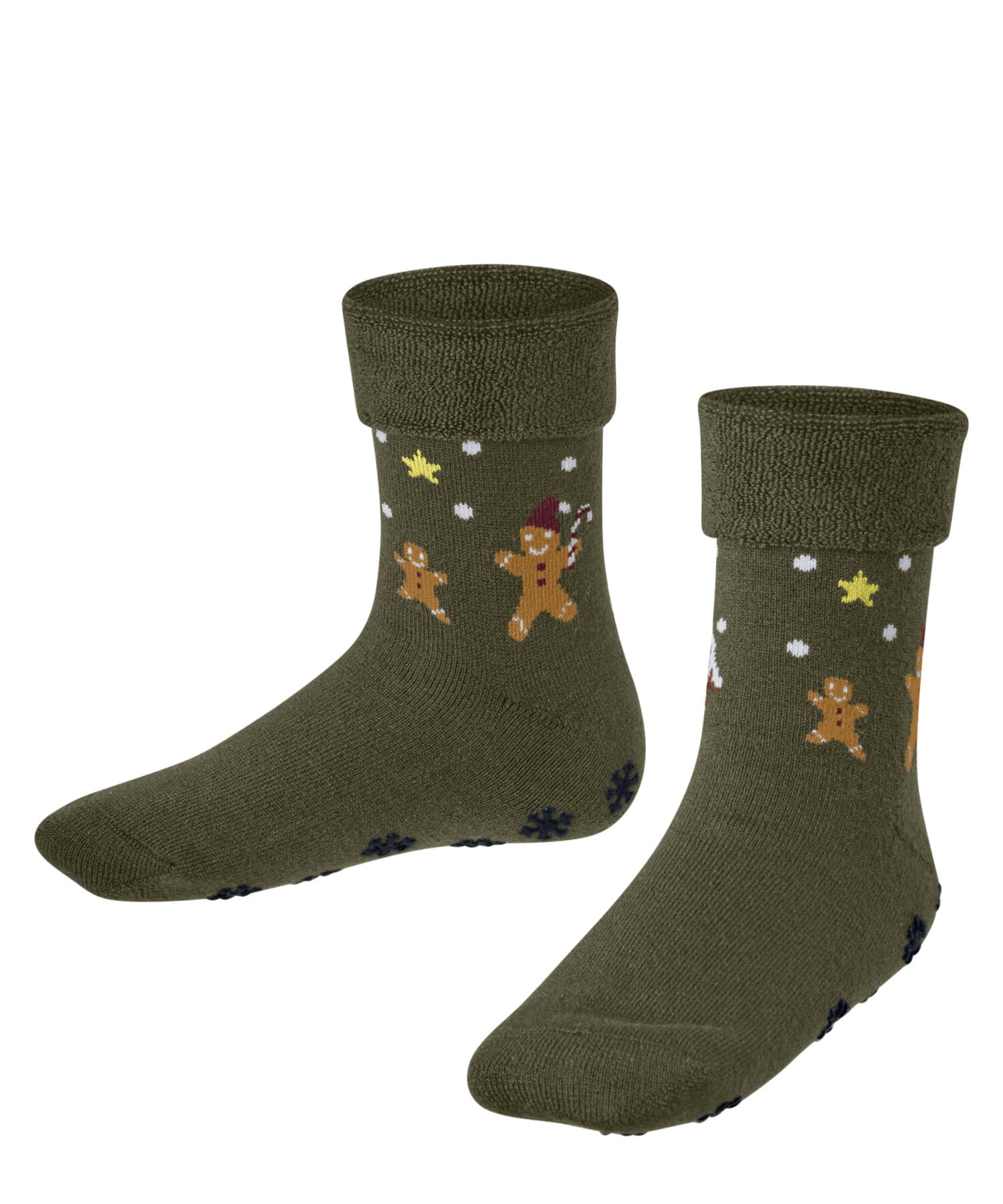 falke-gingerbread-kinder-haussocken-rot-wolle-rutschfest image 8