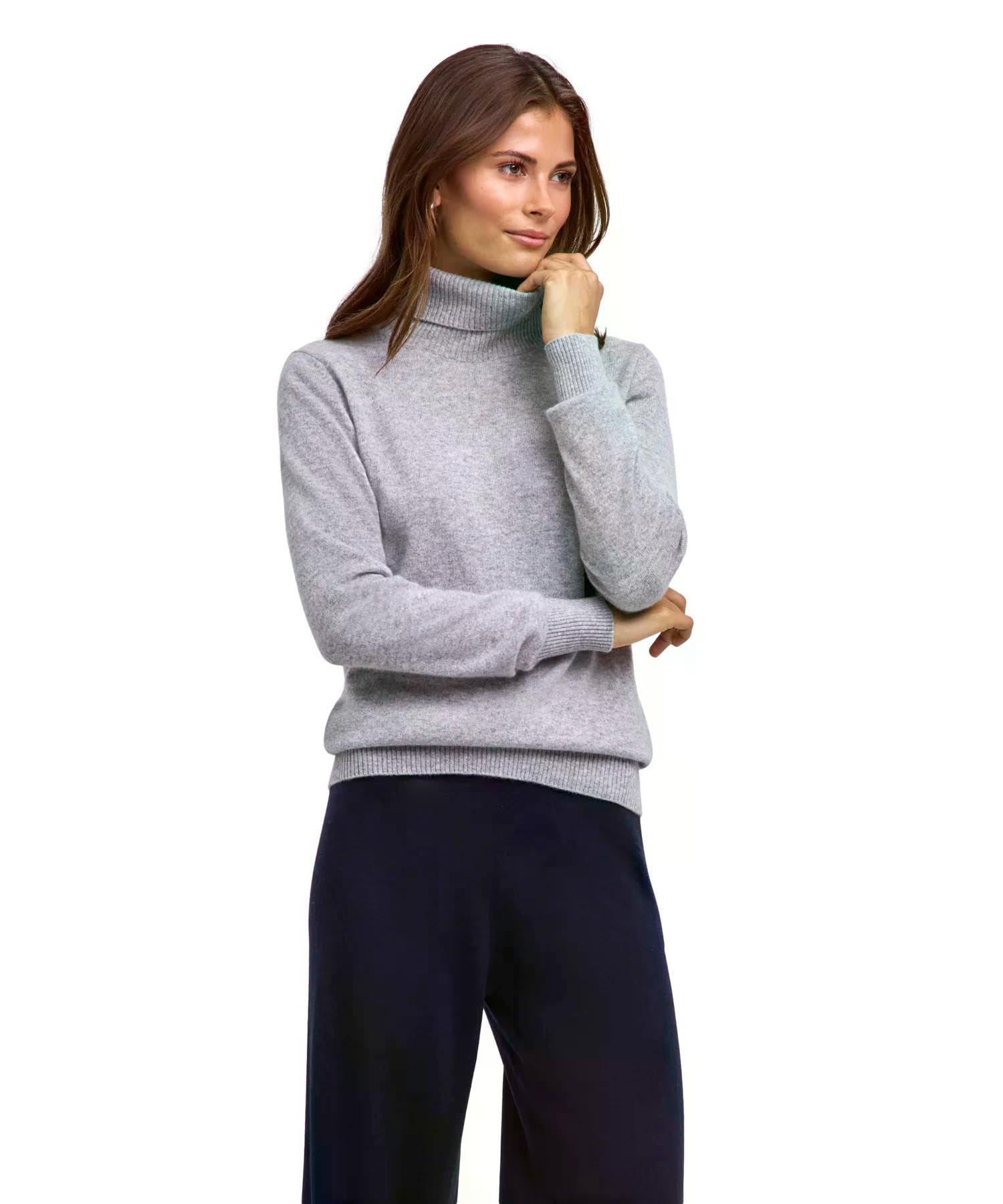 falke-luxury-classic-rollkragenpullover-kaschmir-blau-m image 1