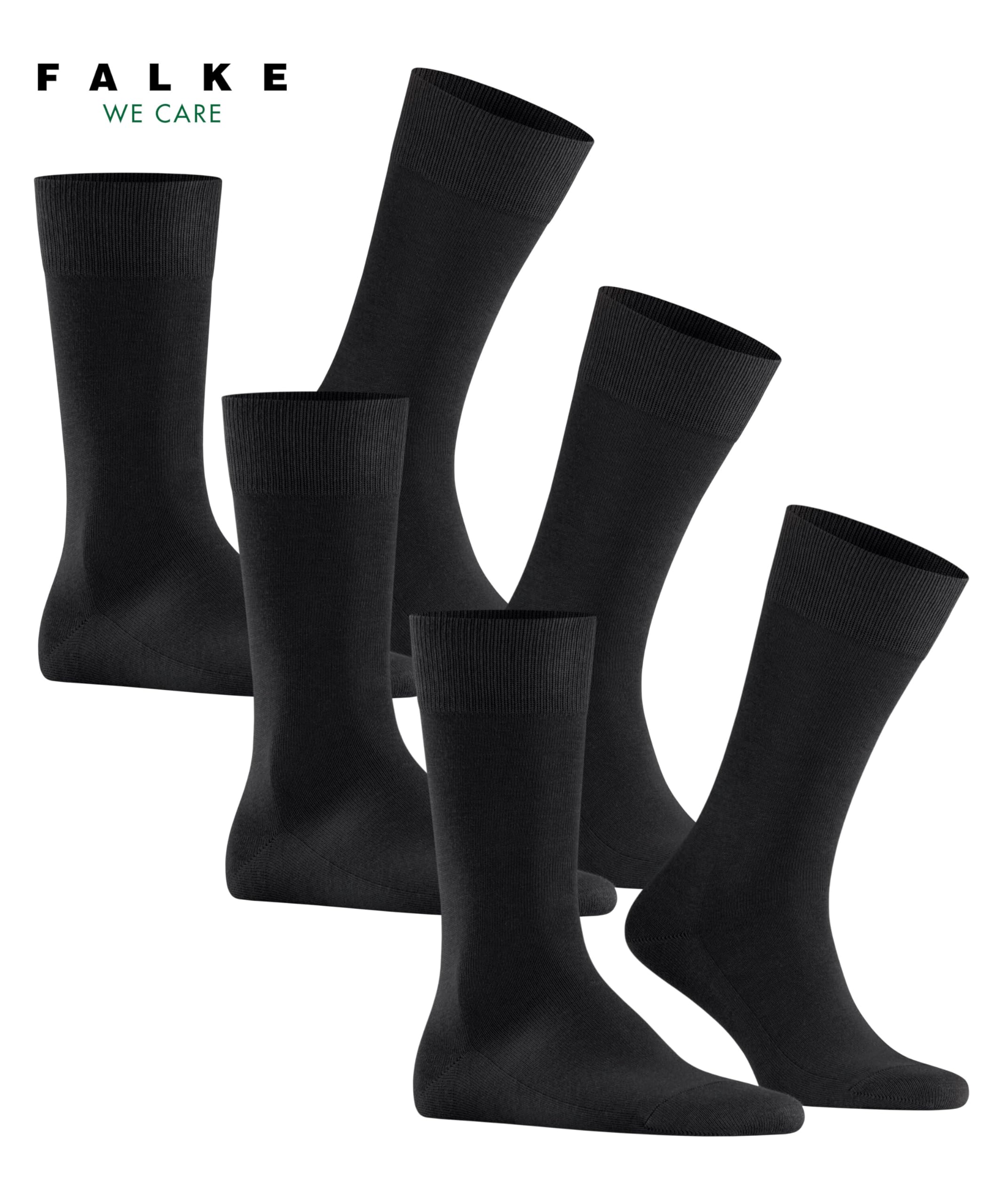 falke-family-herren-socken-3-paar-schwarz-39-42-baumwolle image 3
