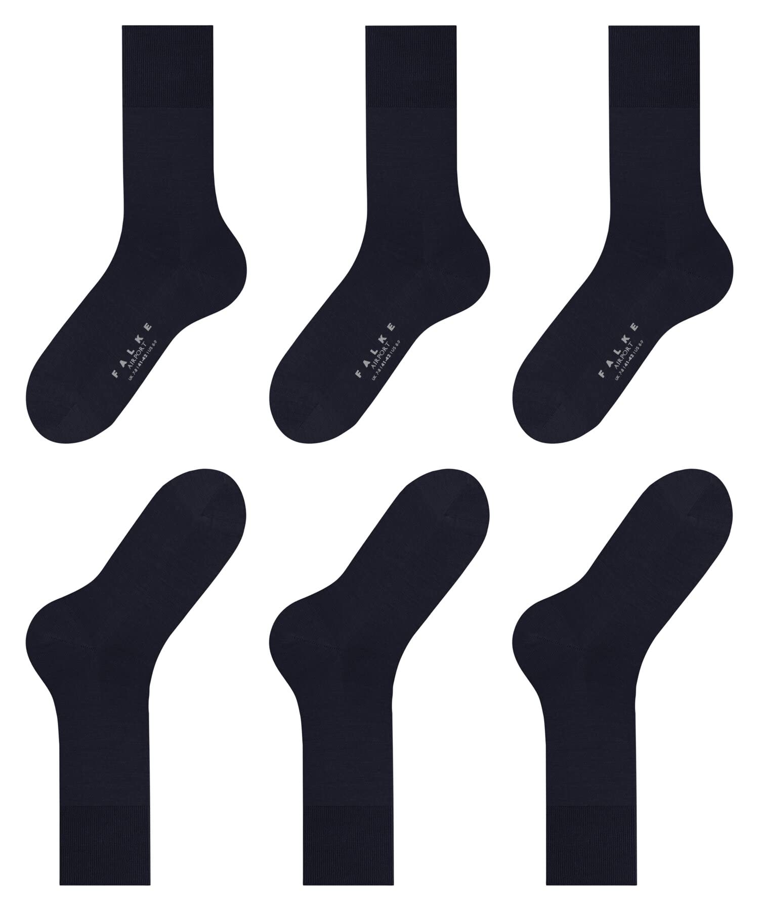 falke-airport-herren-socken-3-paar-schwarz-wolle image 6