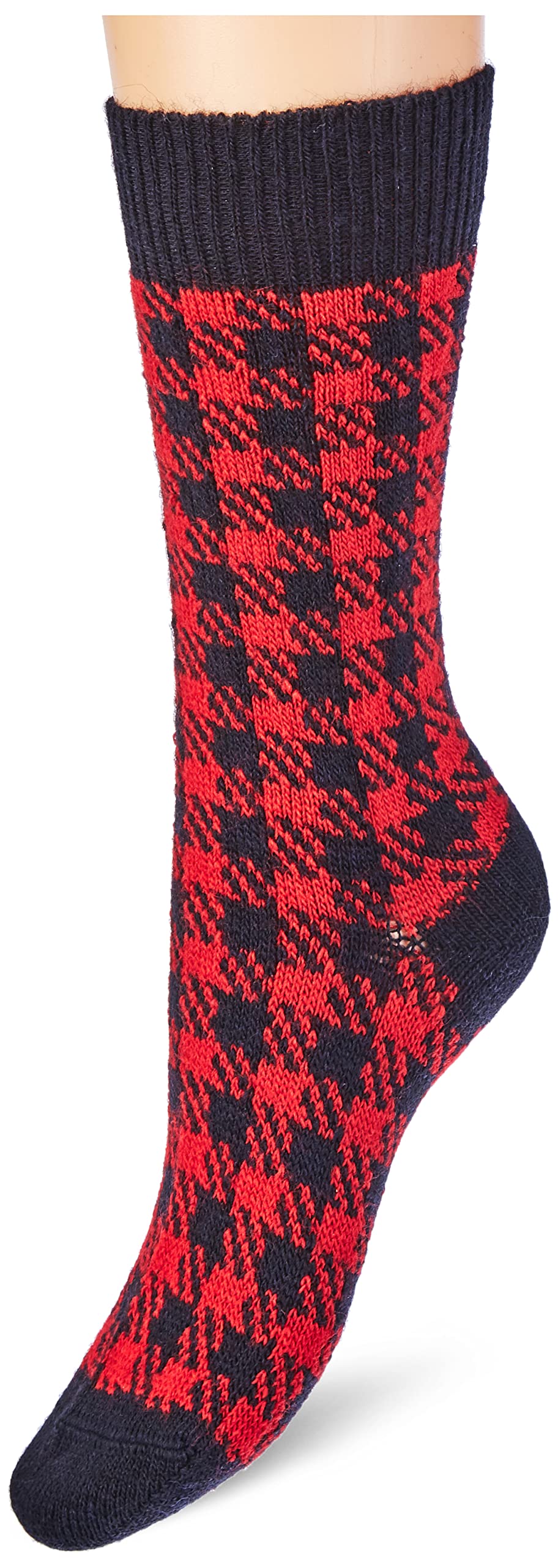 hudson-glencheck-socken-torfmel-35-38-wolle-karo image 3