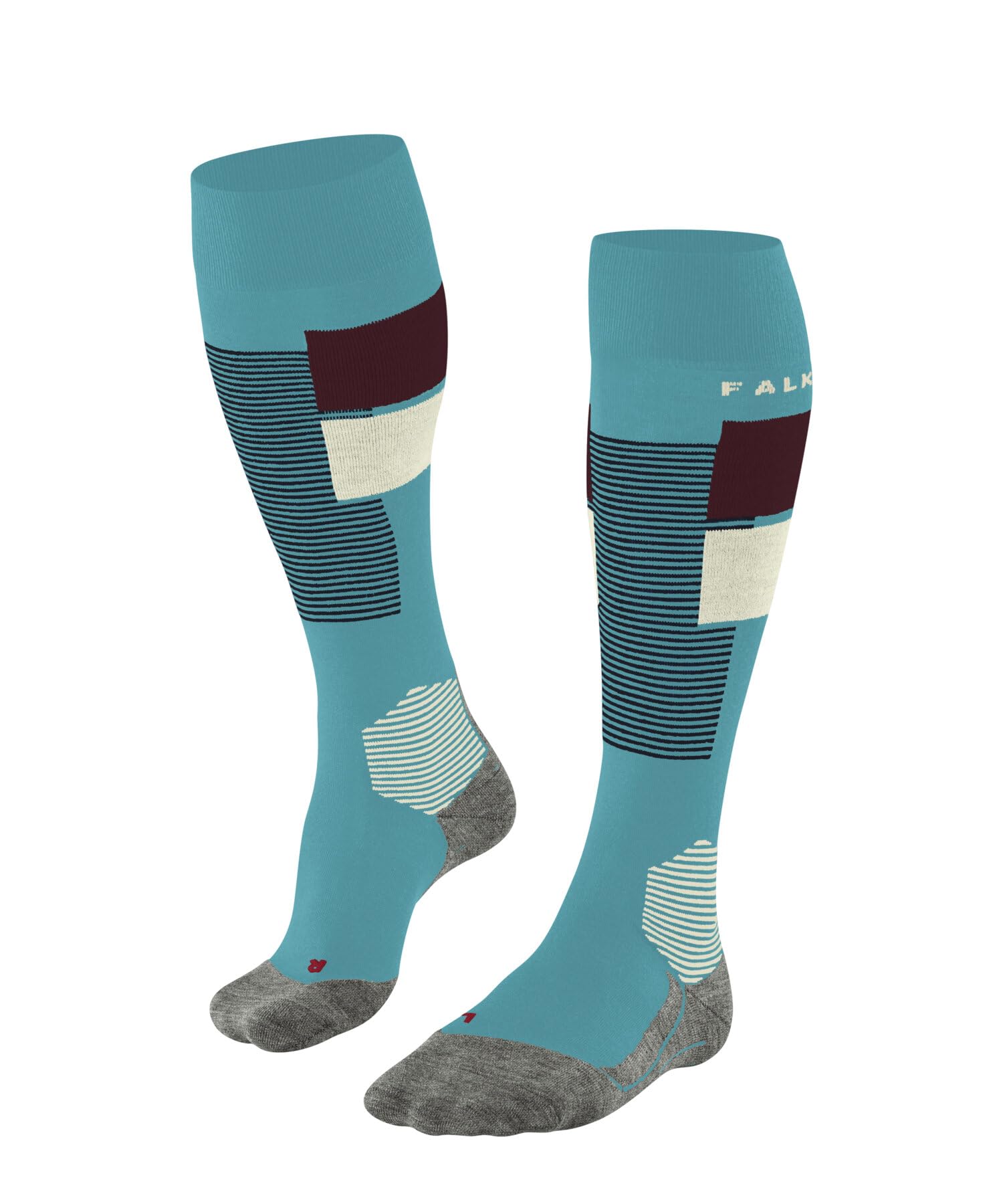falke-sk4-compression-light-skisocken-peacock-blue image 1