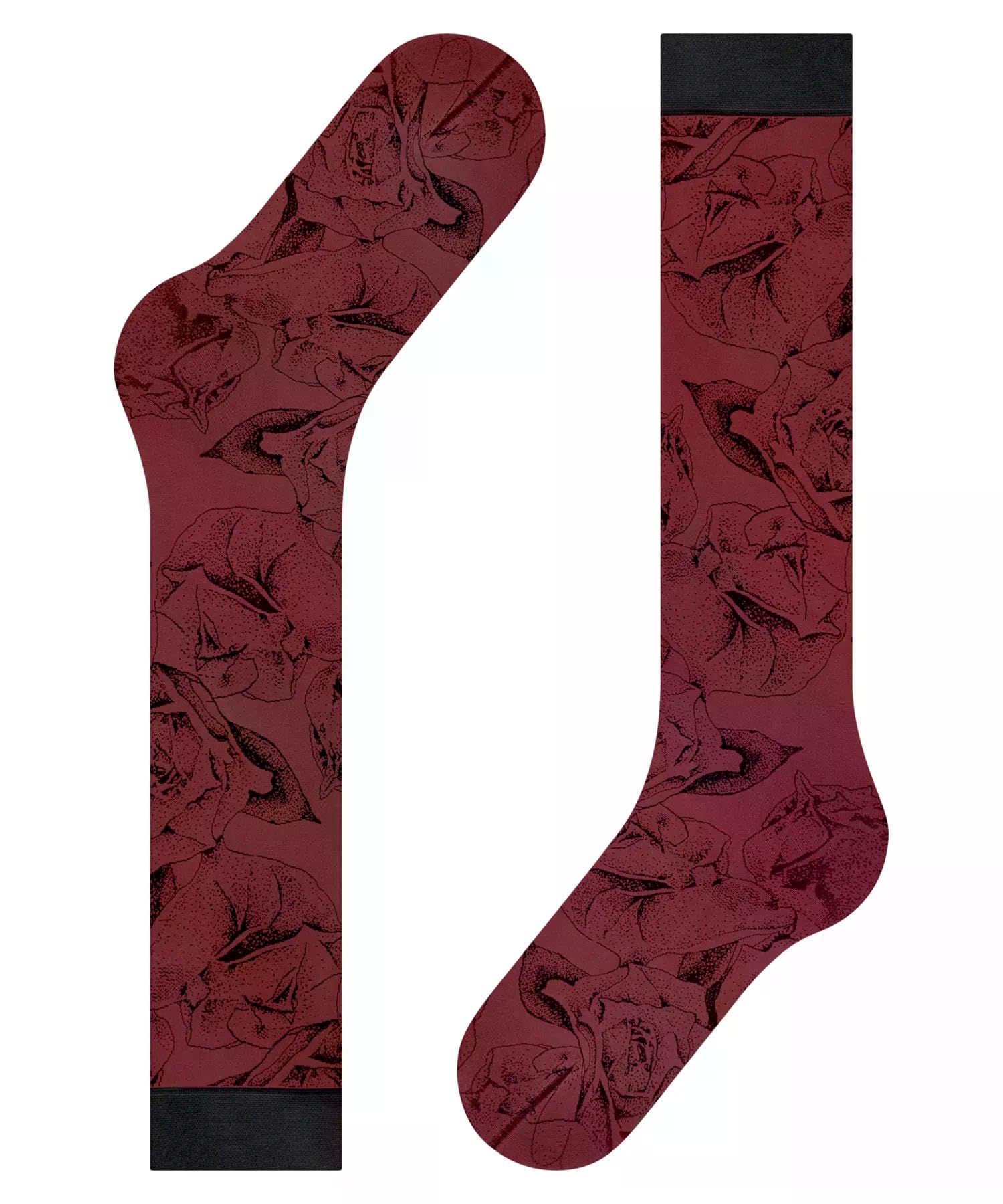 falke-rose-brush-kniestr-mpfe-grau-silver-3462-rosenmuster image 6