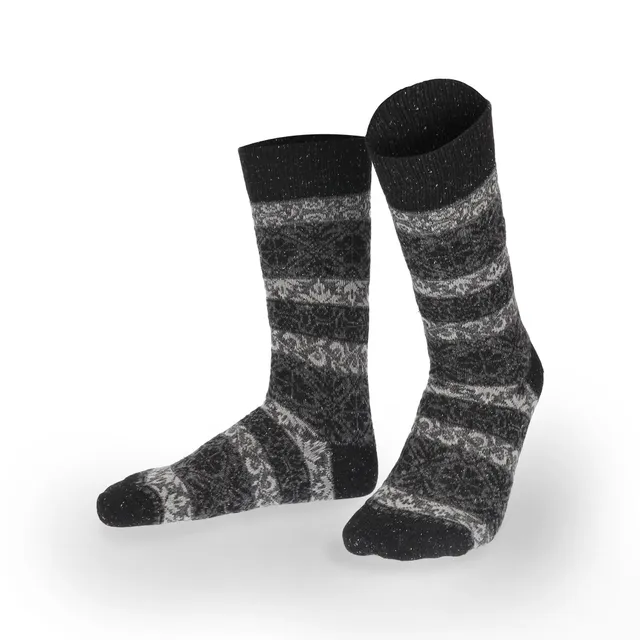 hudson-noble-nordic-herren-socken-schwarz-39-42-norweger image 1