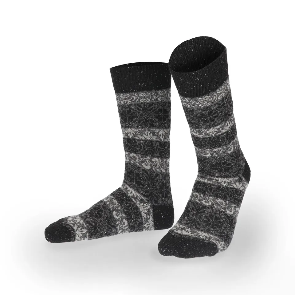 hudson-noble-nordic-herren-socken-schwarz-39-42-norweger image 1