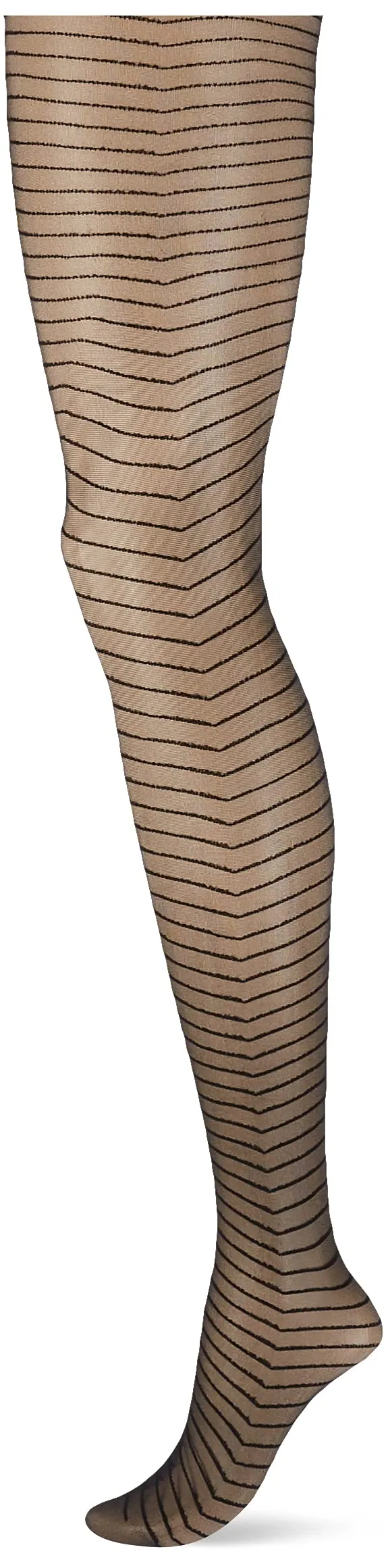 hudson-line-sh-strumpfhose-schwarz-38-40-40-den-gestreift image 1