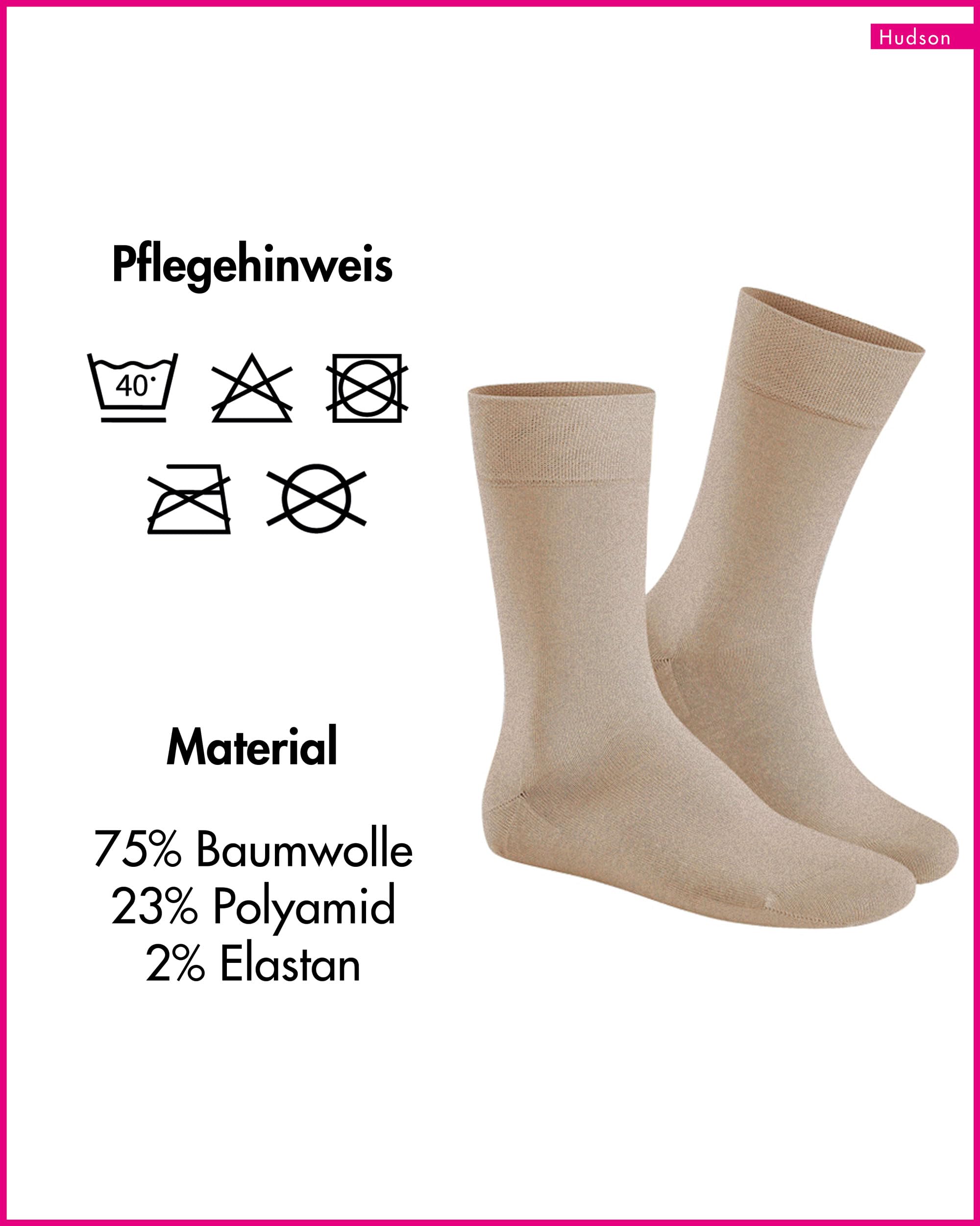 hudson-only-socken-2er-pack-beige-meliert-bund image 4