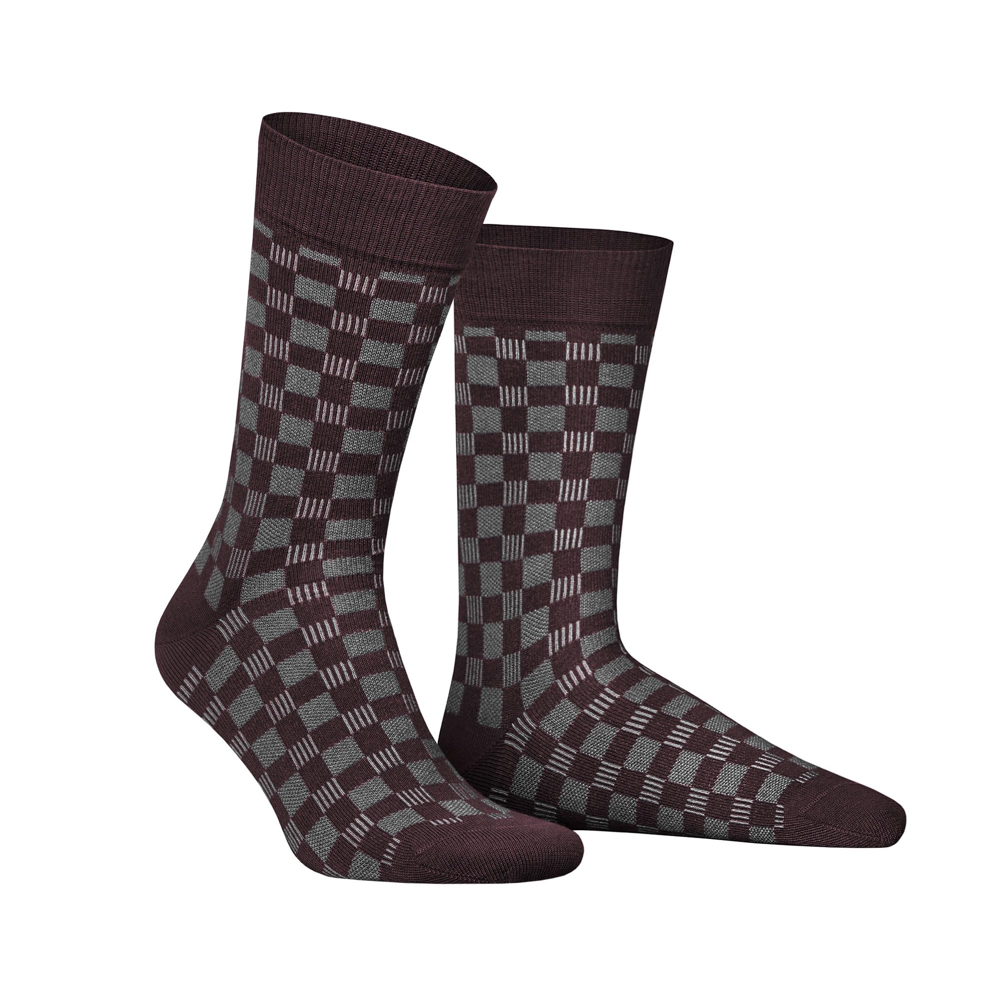 hudson-board-herren-socken-marineblau-39-42-schachbrett image 2