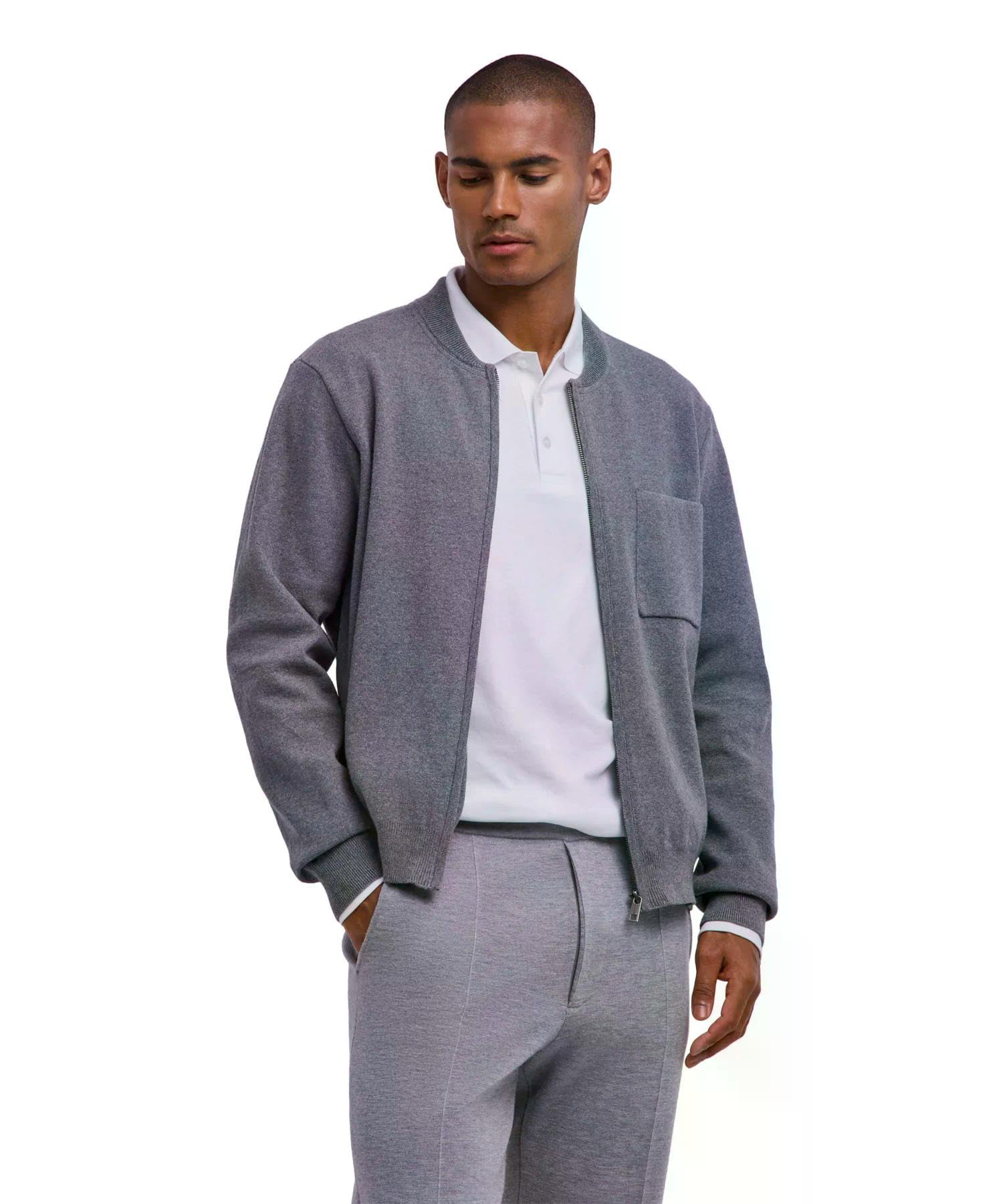 falke-favorites-milano-zip-strickjacke-herren-m-bio-baumwolle image 8