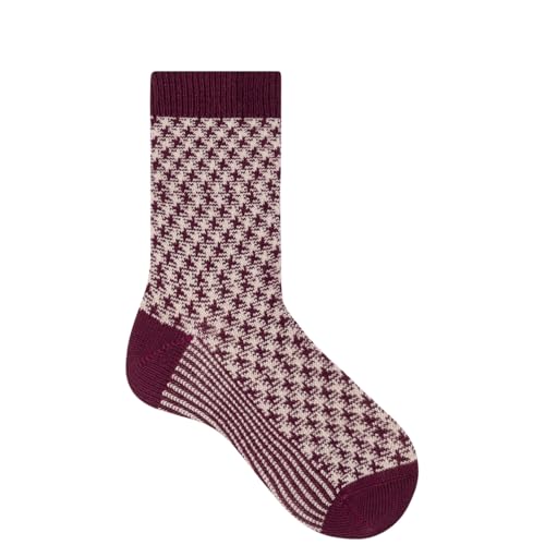 hudson-houndstooth-socken-wollmix-rosa-39-42 image 6