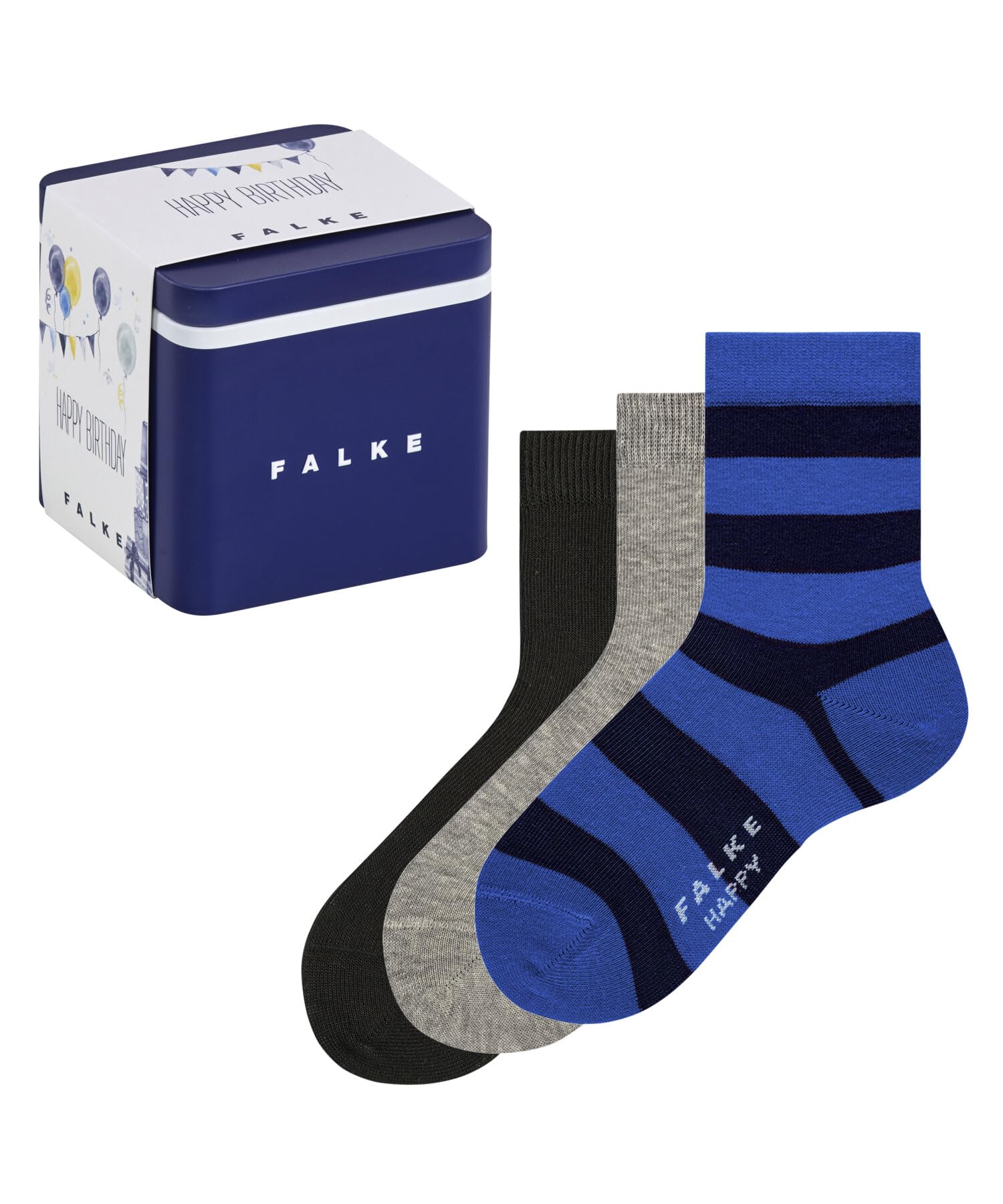 falke-happy-kindersocken-baumwolle-3er-pack-mehrfarbig image 1