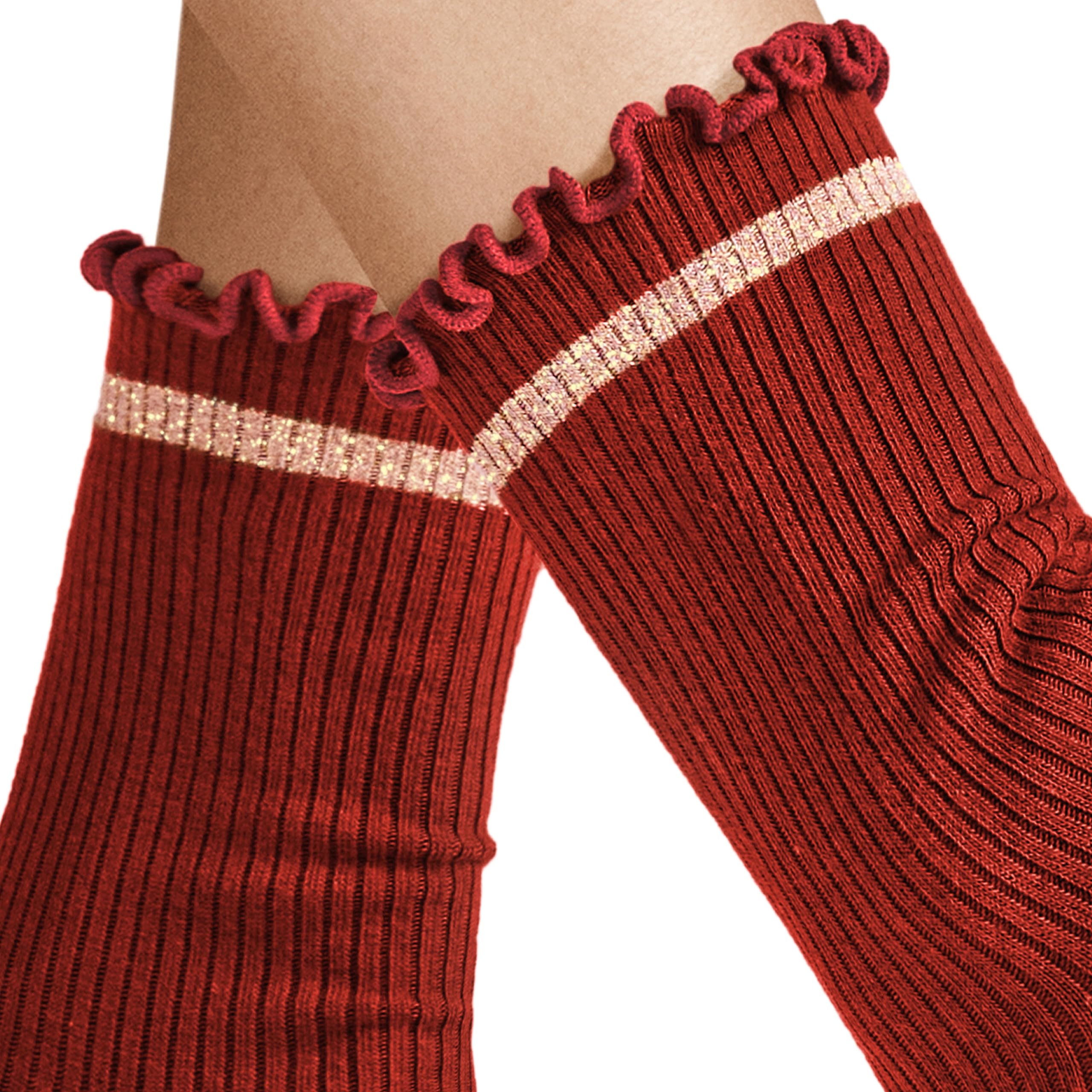 hudson-lovely-socken-damen-marine-feine-rippe-strick image 2