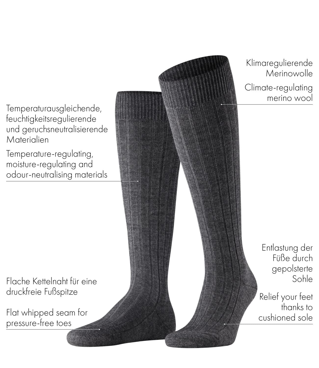 falke-teppich-im-schuh-kniestr-mpfe-wolle-schwarz image 4