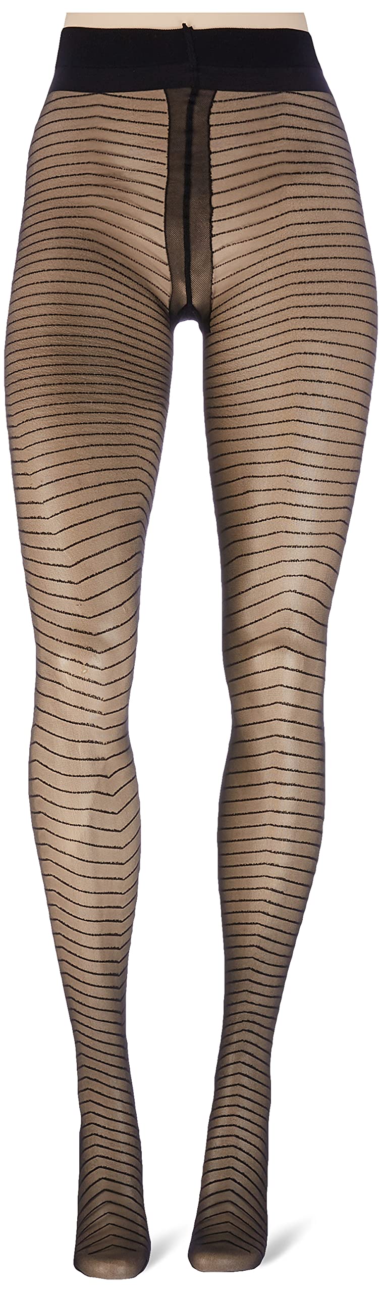 hudson-line-sh-strumpfhose-schwarz-38-40-40-den-gestreift image 3