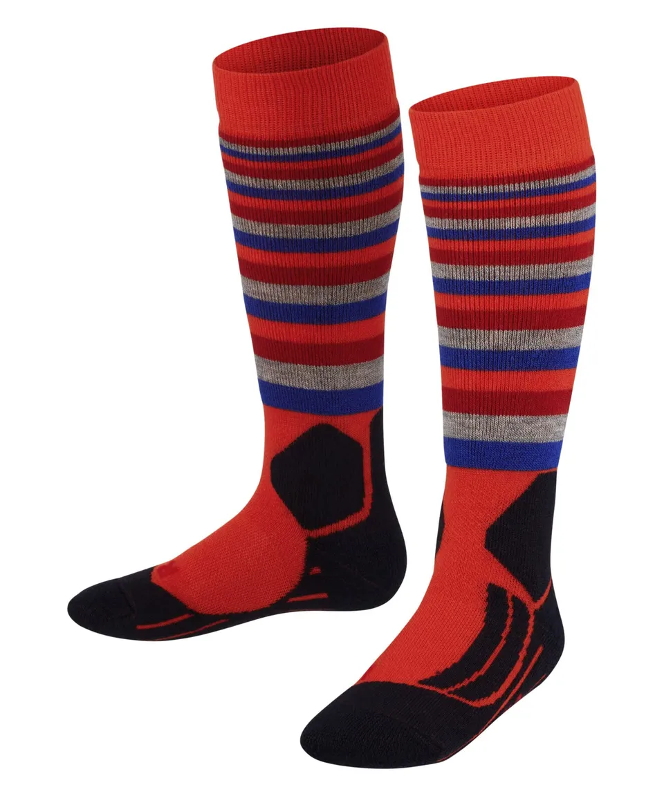 falke-sk2-stripes-skisocken-kinder-gelb-23-26-gepolstert image 1