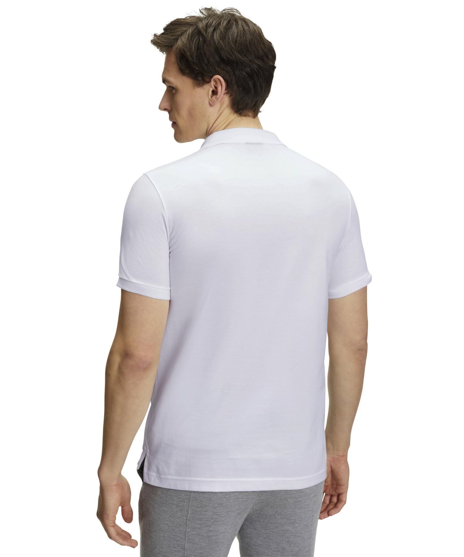falke-basic-herren-poloshirt-piqu-pima-baumwolle-wei image 2