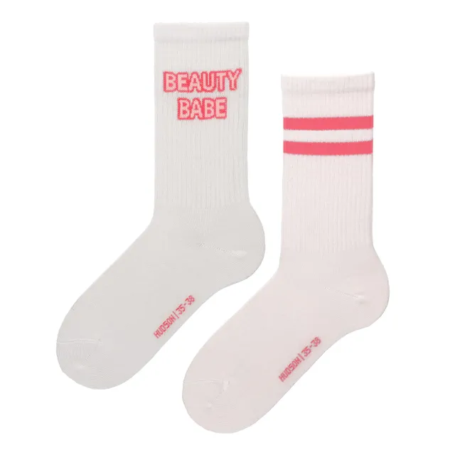 hudson-beauty-babe-damen-socken-2-pack-retro-ringel image 1