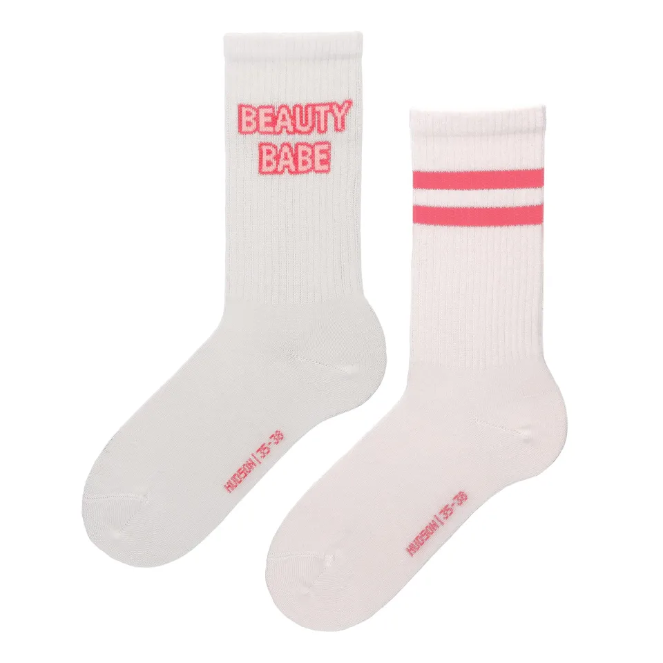 hudson-beauty-babe-damen-socken-2-pack-retro-ringel image 1