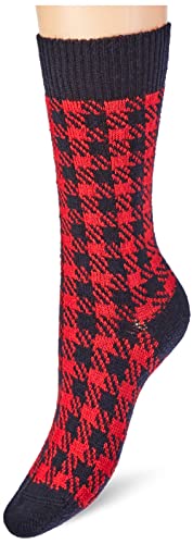 hudson-glencheck-socken-torfmel-35-38-wolle-karo image 6