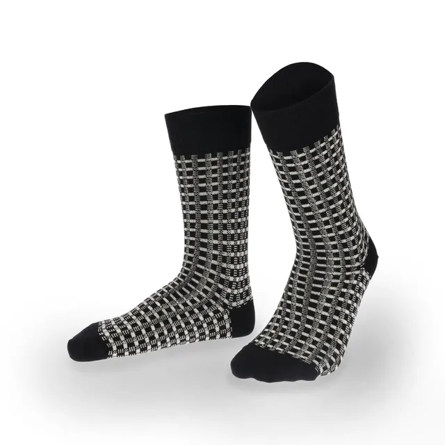 hudson-link-fashion-socke-schwarz-39-42-karo image 1