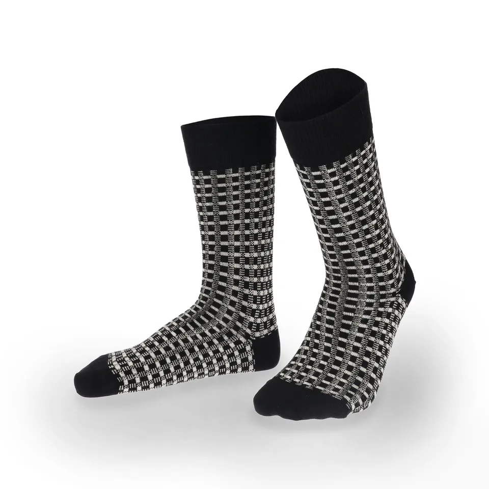 hudson-link-fashion-socke-schwarz-39-42-karo image 1