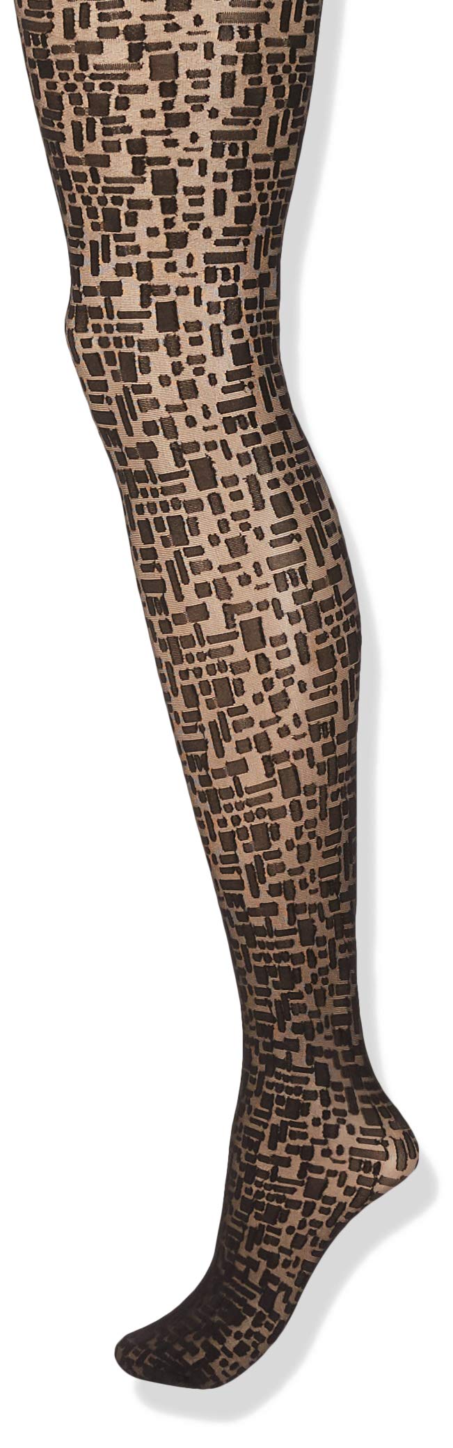 hudson-square-fashion-50-den-strumpfhose-schwarz-38-40-kariert image 1
