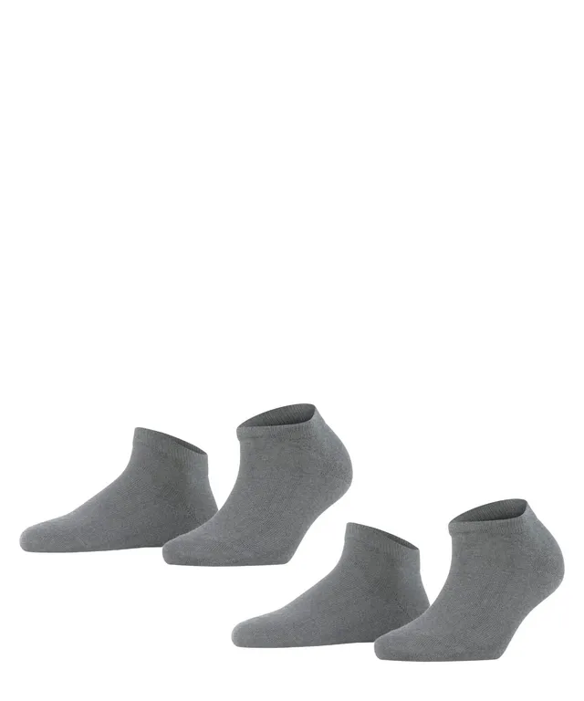 falke-happy-sneakersocken-damen-grau-2-paar-baumwolle image 1