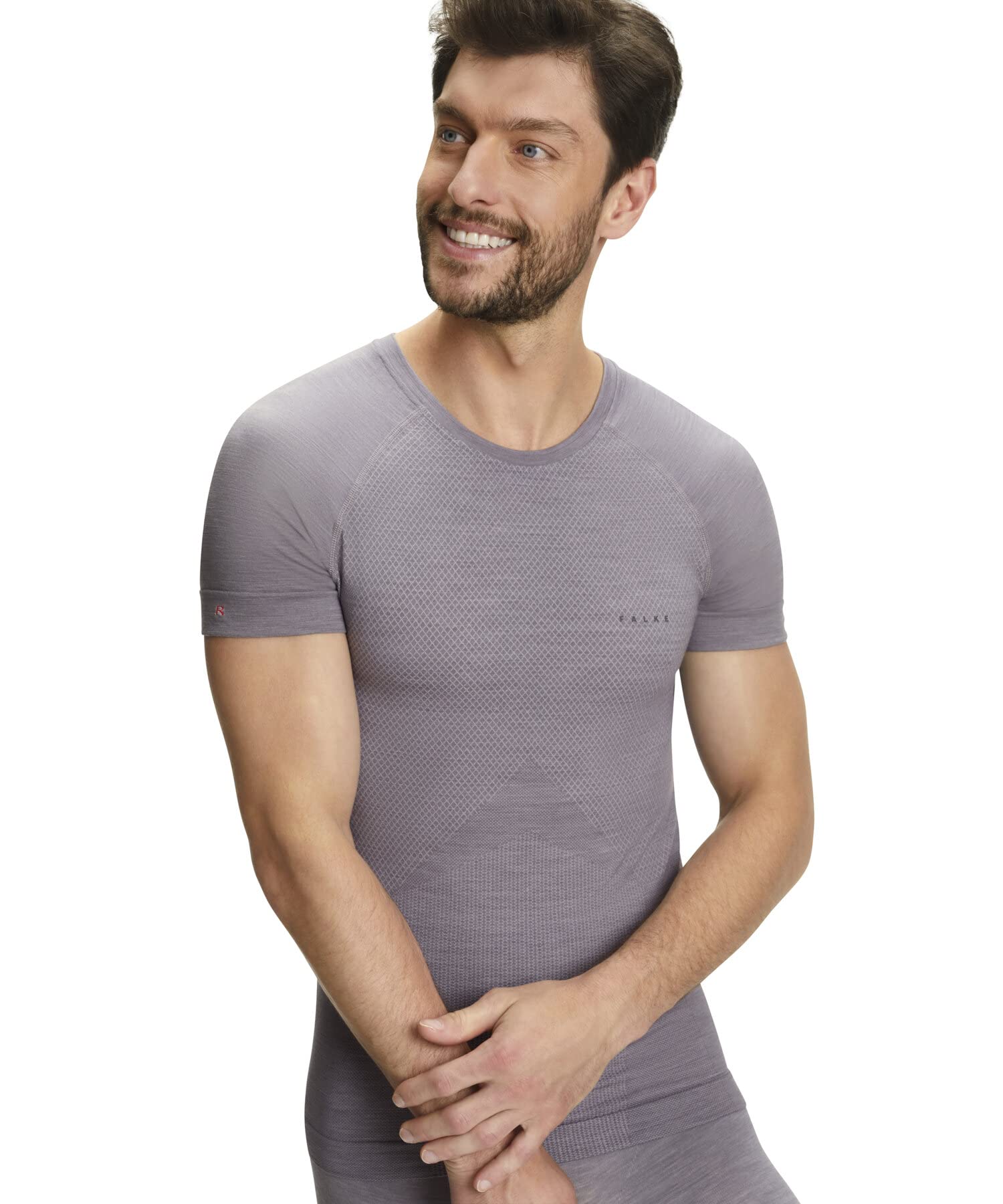 falke-wool-tech-light-shirt-herren-grau-merinowolle-kurzarm image 7