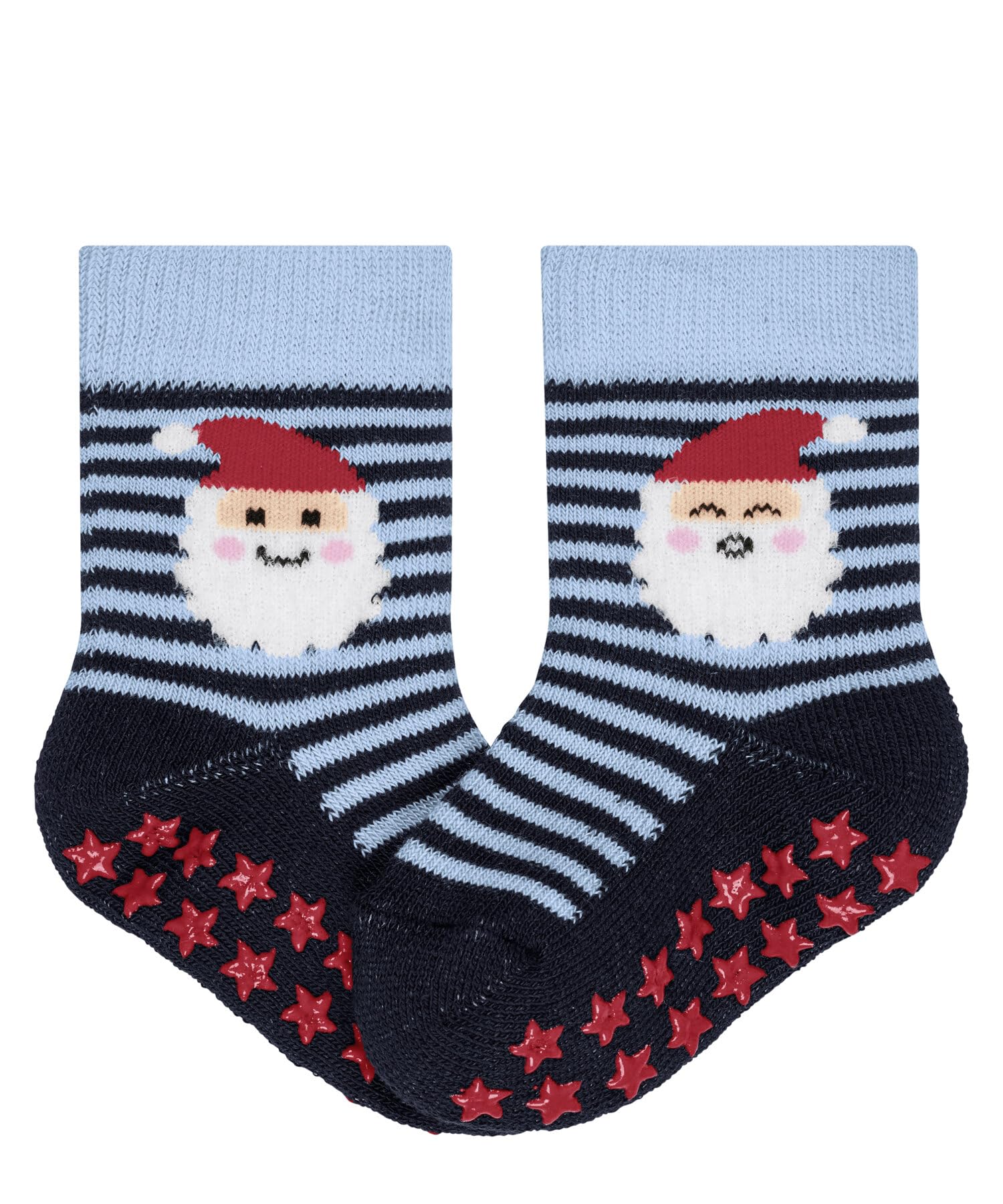 falke-simple-stripes-stoppersocken-baby-blau-62-68 image 1