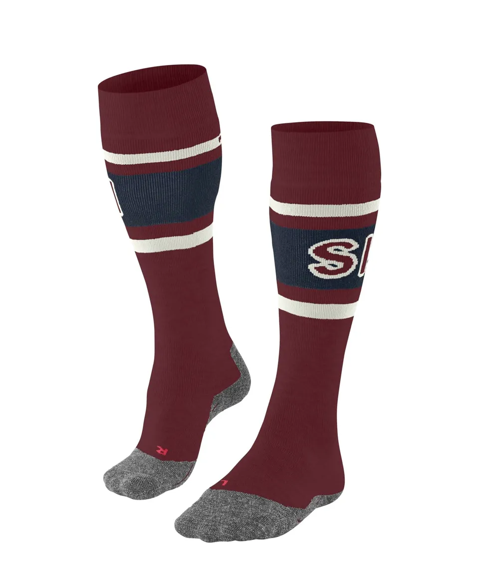 falke-sk2-wool-skisocken-merino-rot-merlot-8117 image 1