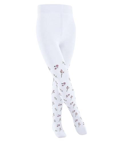 falke-little-flowers-kinder-strumpfhose-weiss-baumwolle image 8