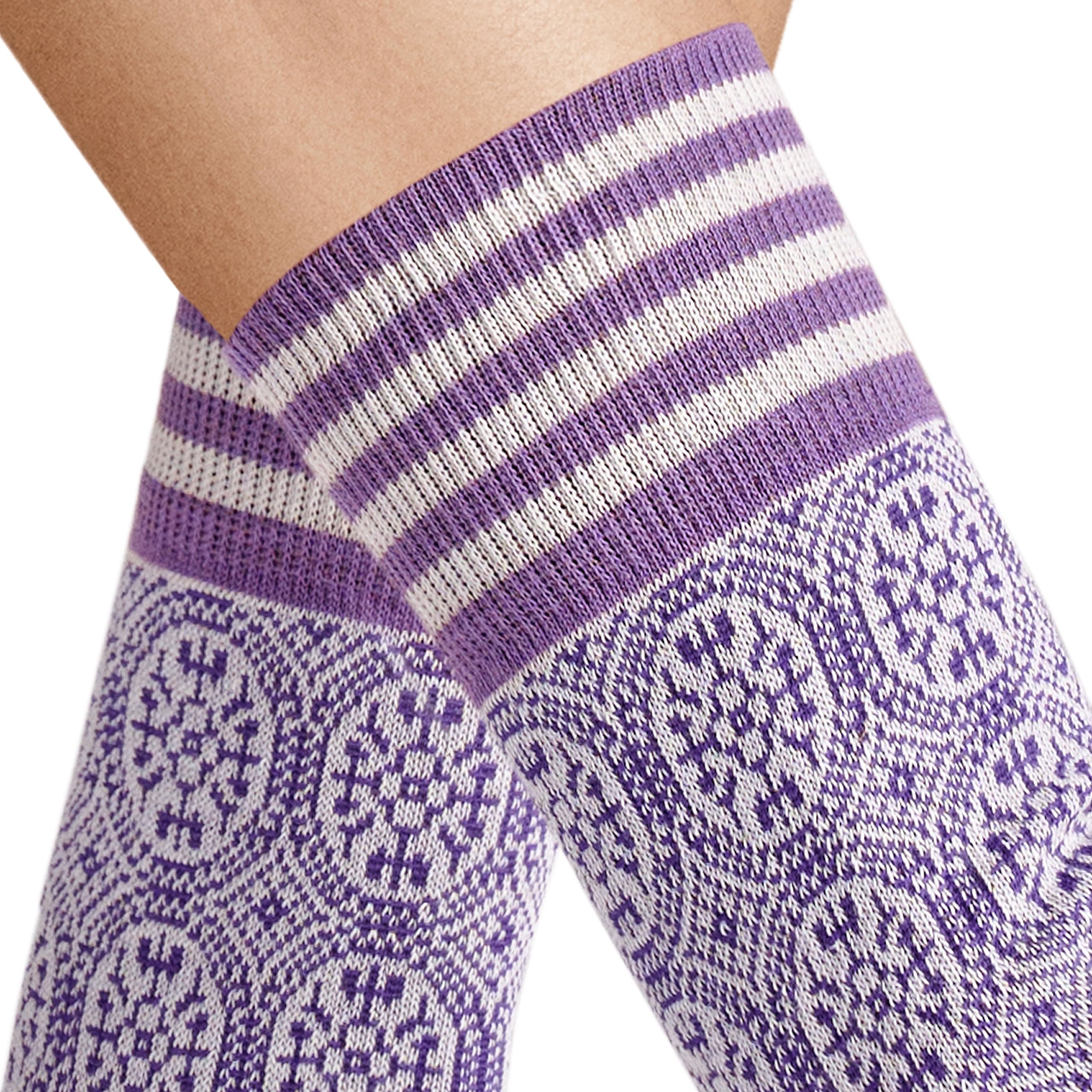 hudson-tile-fashion-damen-socken-ornament-muster-bund image 2