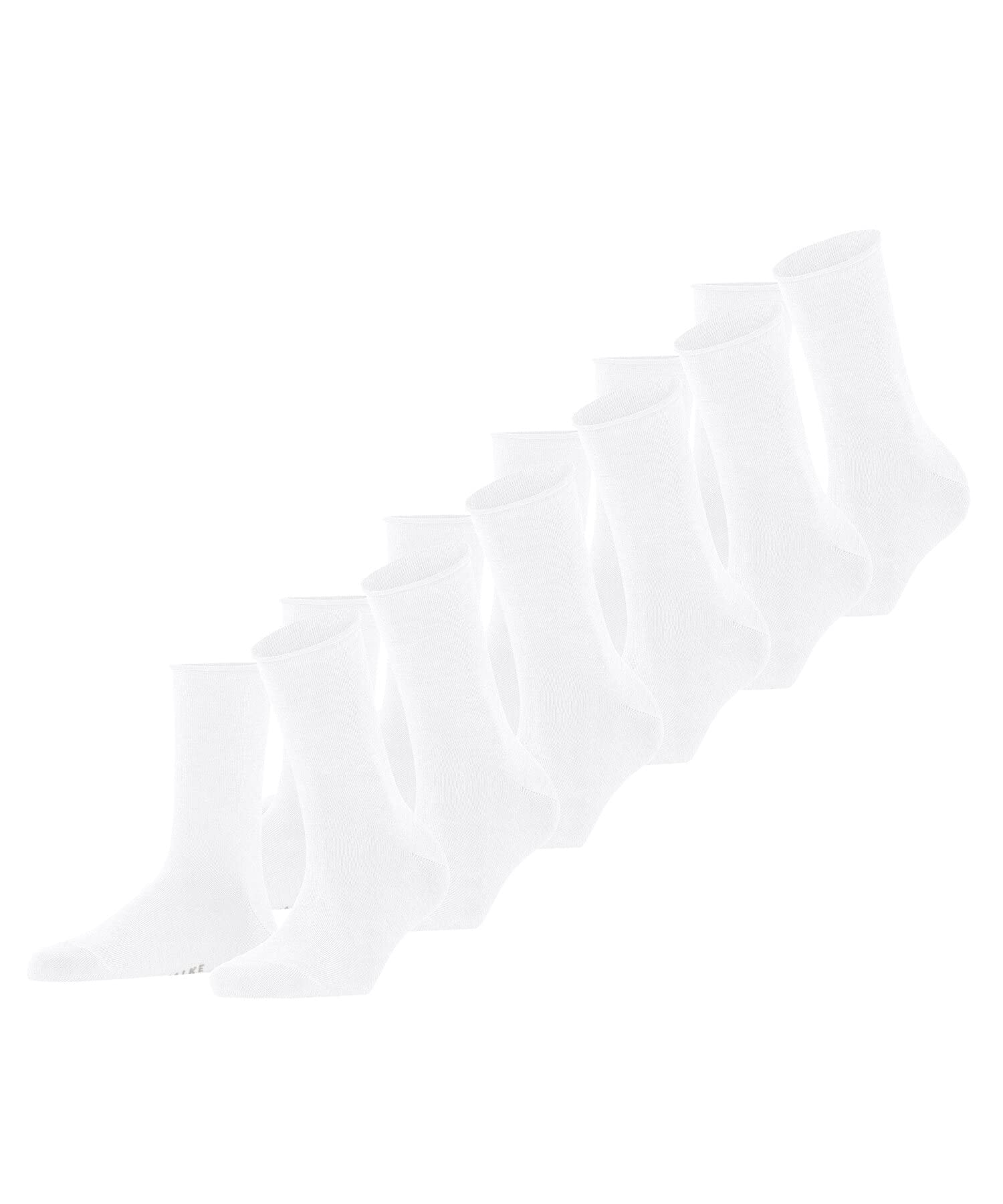 falke-happy-damen-socken-6-paar-schwarz-baumwolle-rollbund image 8