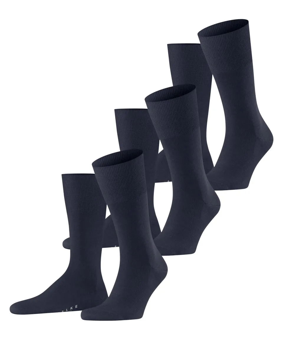 falke-airport-herren-socken-3-paar-schwarz-wolle image 1