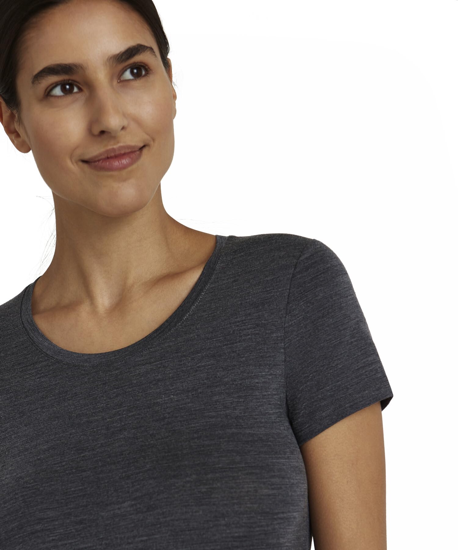 falke-daily-climawool-damen-t-shirt-schwarz-l-wolle image 4