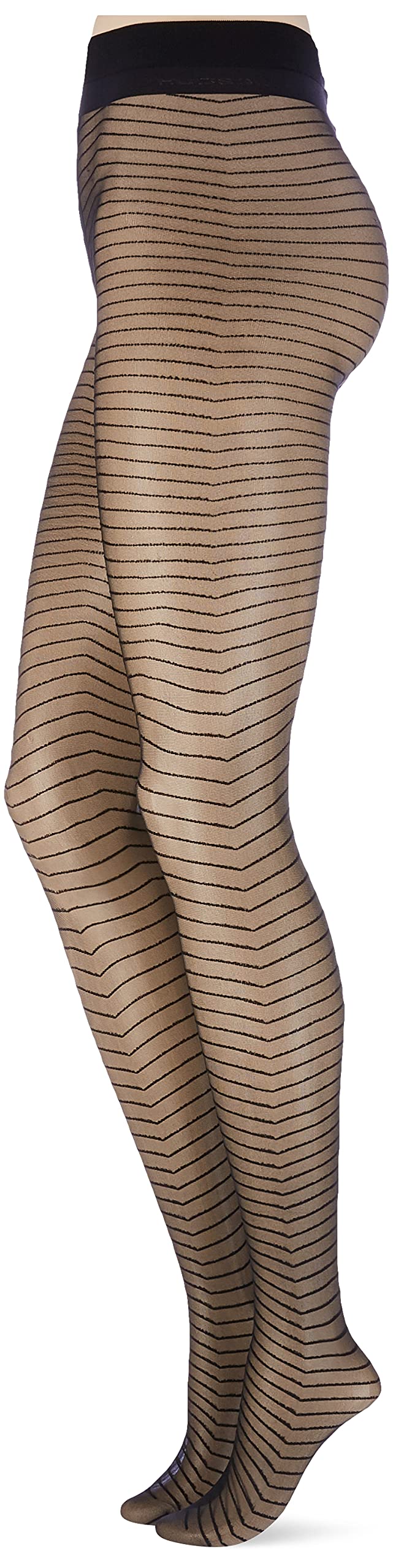 hudson-line-sh-strumpfhose-schwarz-38-40-40-den-gestreift image 2