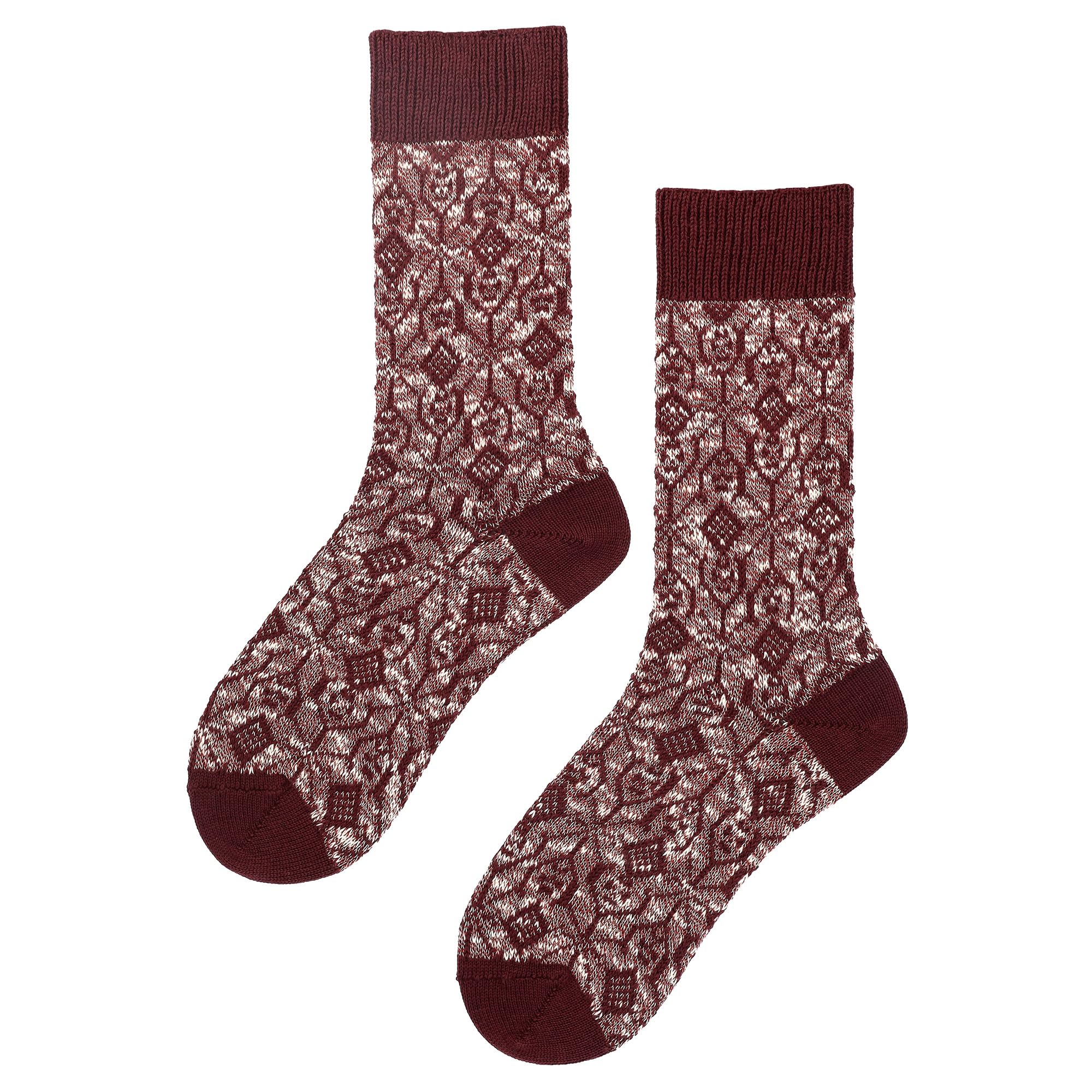hudson-earthy-graphic-socken-marineblau-tweed-look image 1