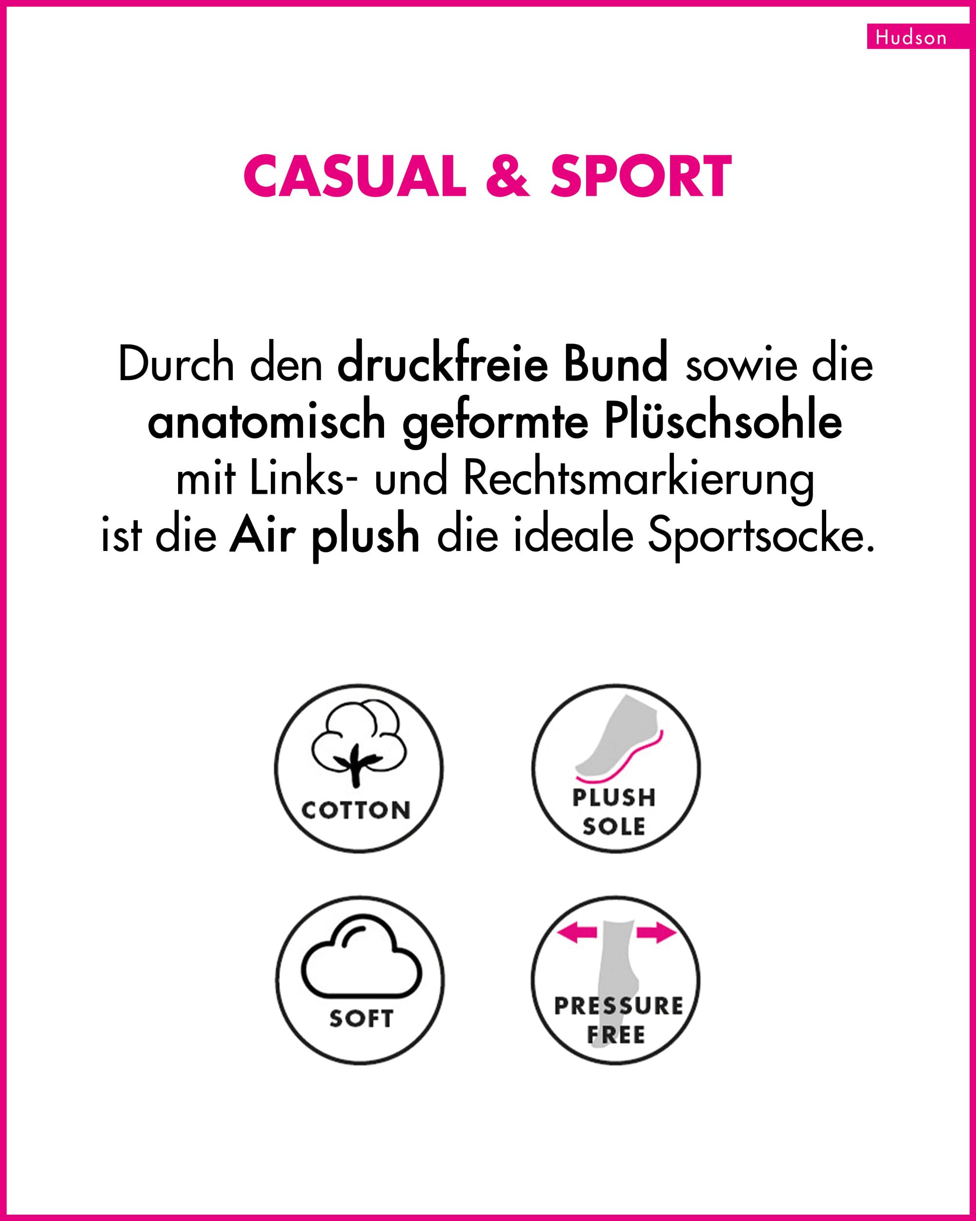 hudson-air-plush-damen-sneaker-socken-wei-pl-schsohle image 5