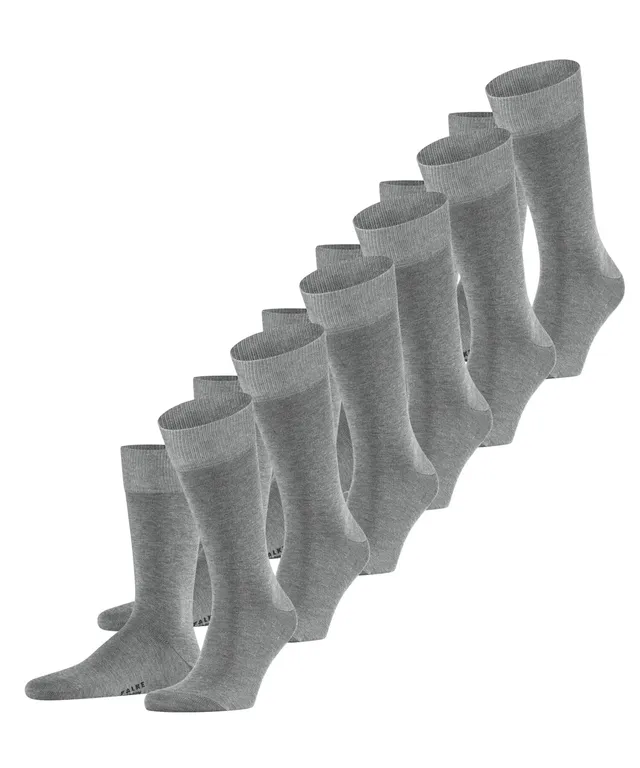 falke-happy-herrensocken-baumwolle-6-paar-schwarz-43-46 image 1