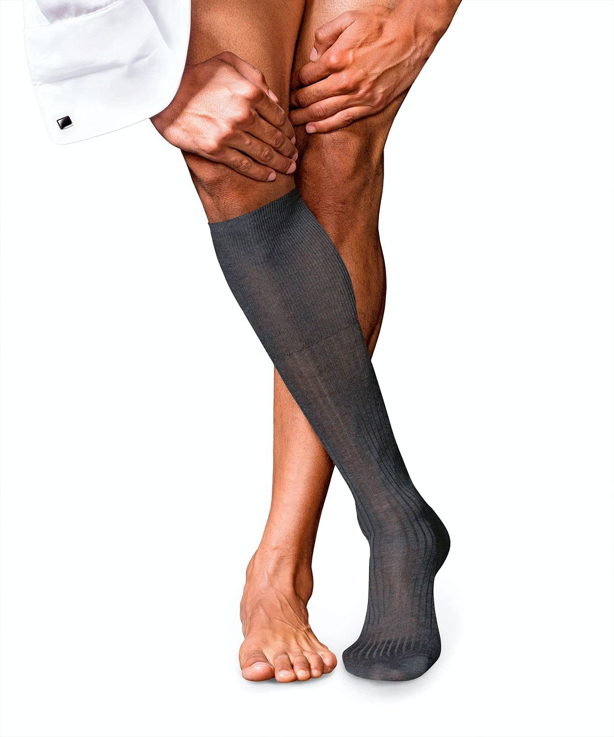 falke-no-10-herren-kniestr-mpfe-baumwolle-seidig image 3