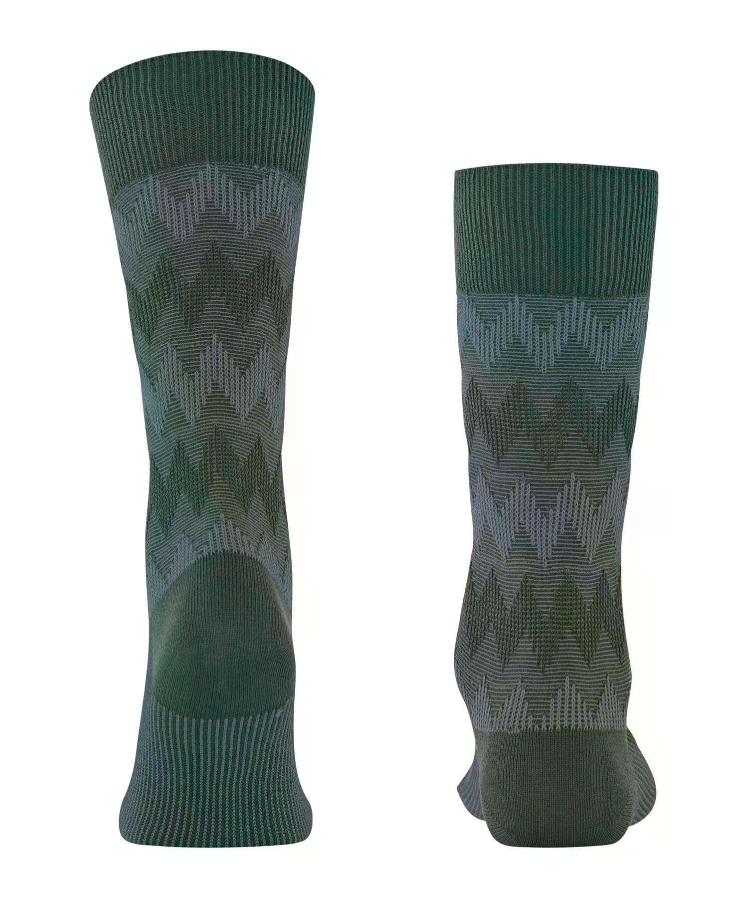 falke-family-socken-gr-n-hunter-green-7441-baumwolle-zickzack image 2