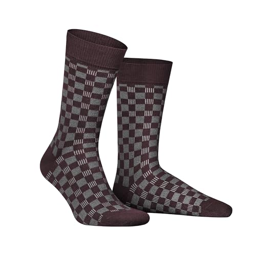hudson-board-herren-socken-marineblau-39-42-schachbrett image 6