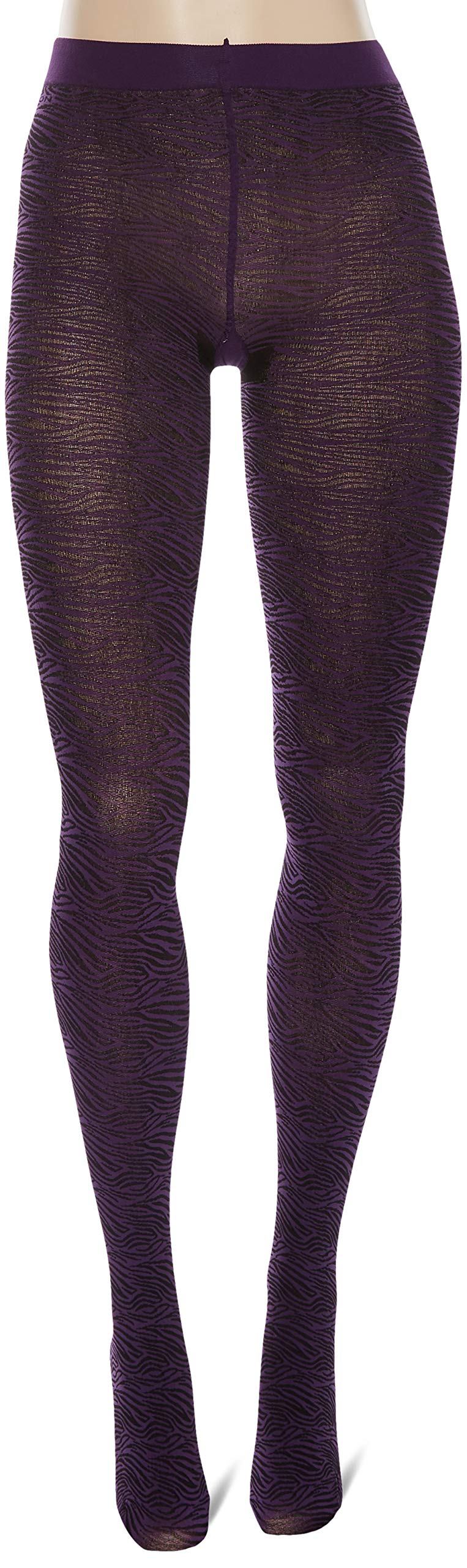 hudson-zebra-strumpfhose-viola-0521-blickdicht-gr-38 image 3