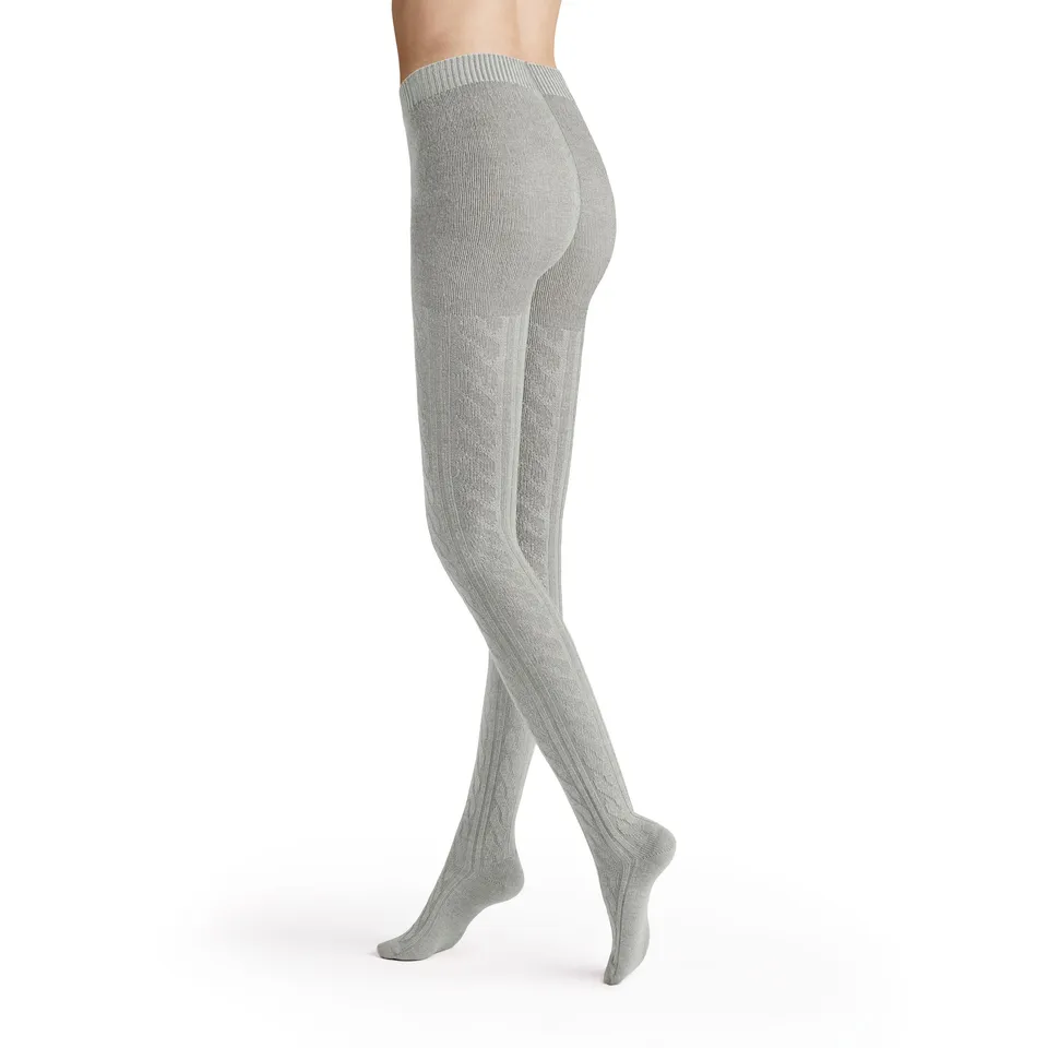 hudson-winter-plait-strumpfhose-damen-zopf-schwarz image 1