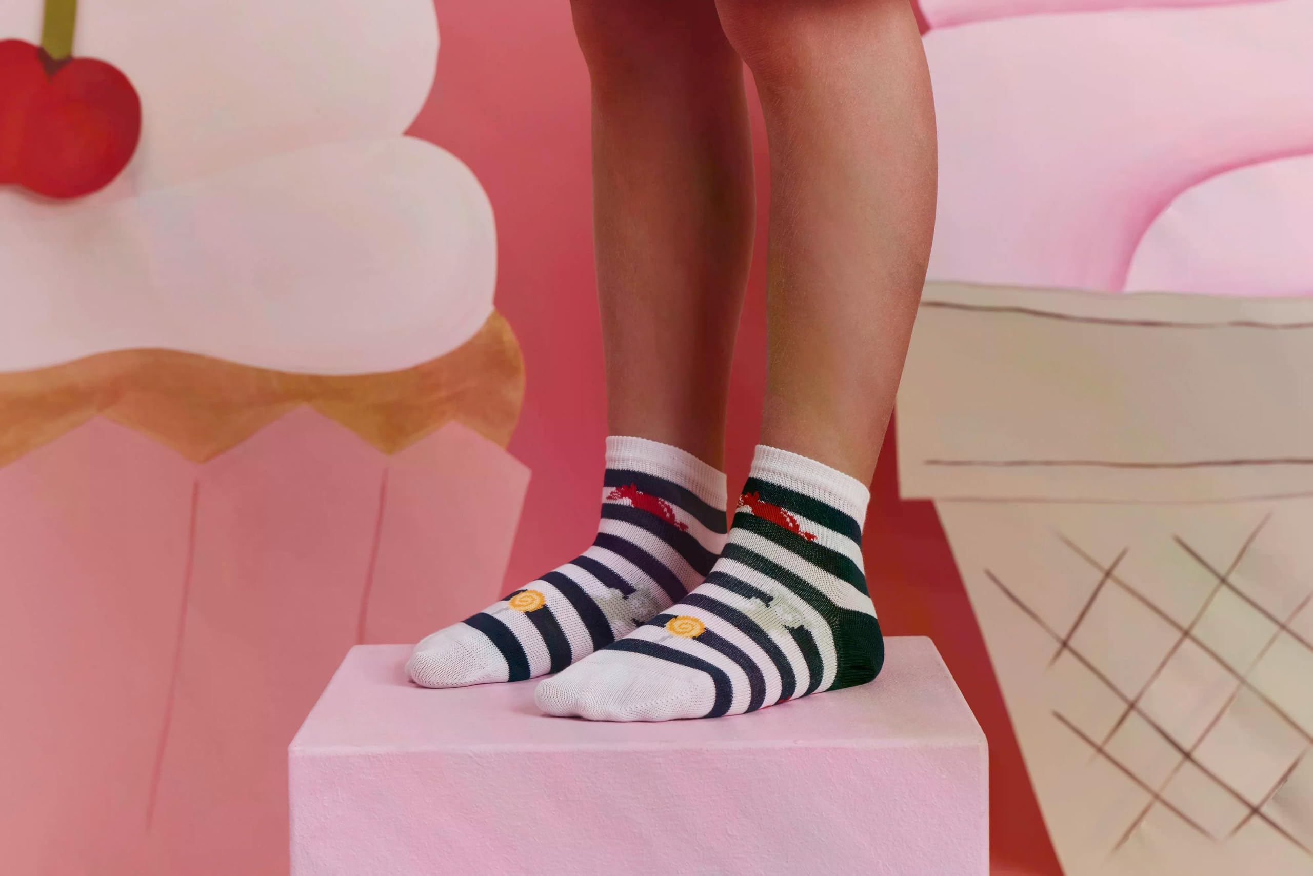 falke-striped-jellies-kinder-sneakersocken-baumwolle image 5