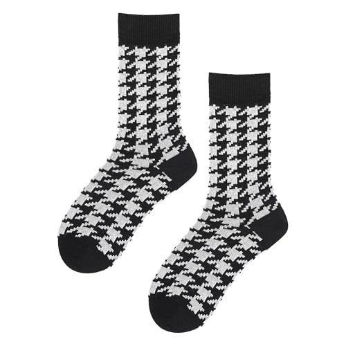 hudson-rough-check-herren-socken-marineblau-hahnentritt image 6