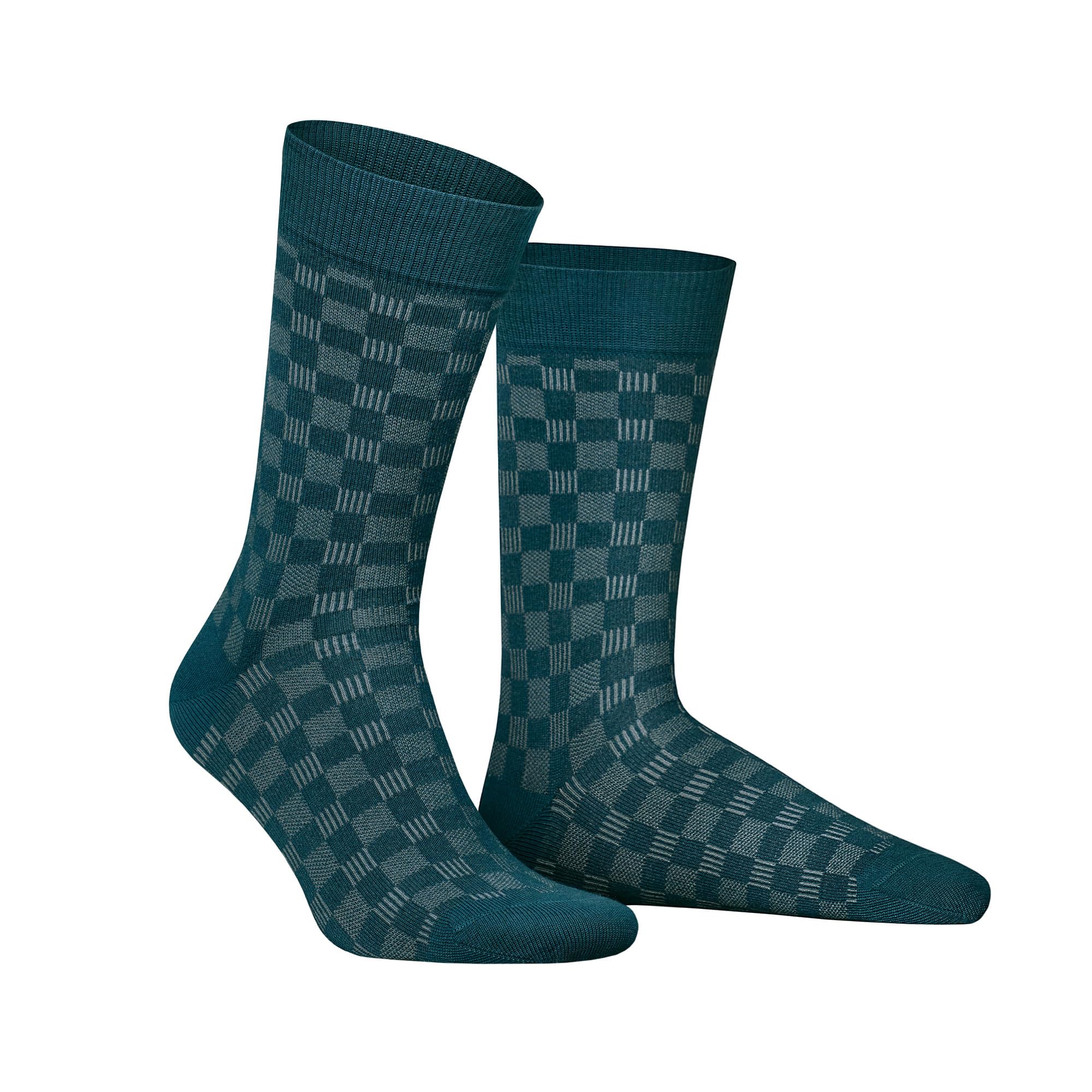 hudson-board-herren-socken-marineblau-39-42-schachbrett image 3
