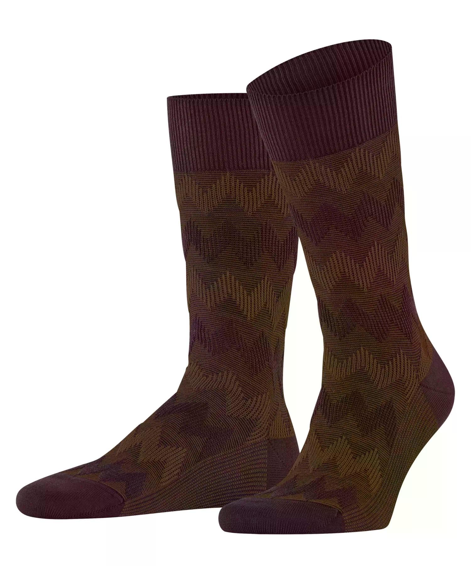 falke-family-socken-gr-n-hunter-green-7441-baumwolle-zickzack image 8