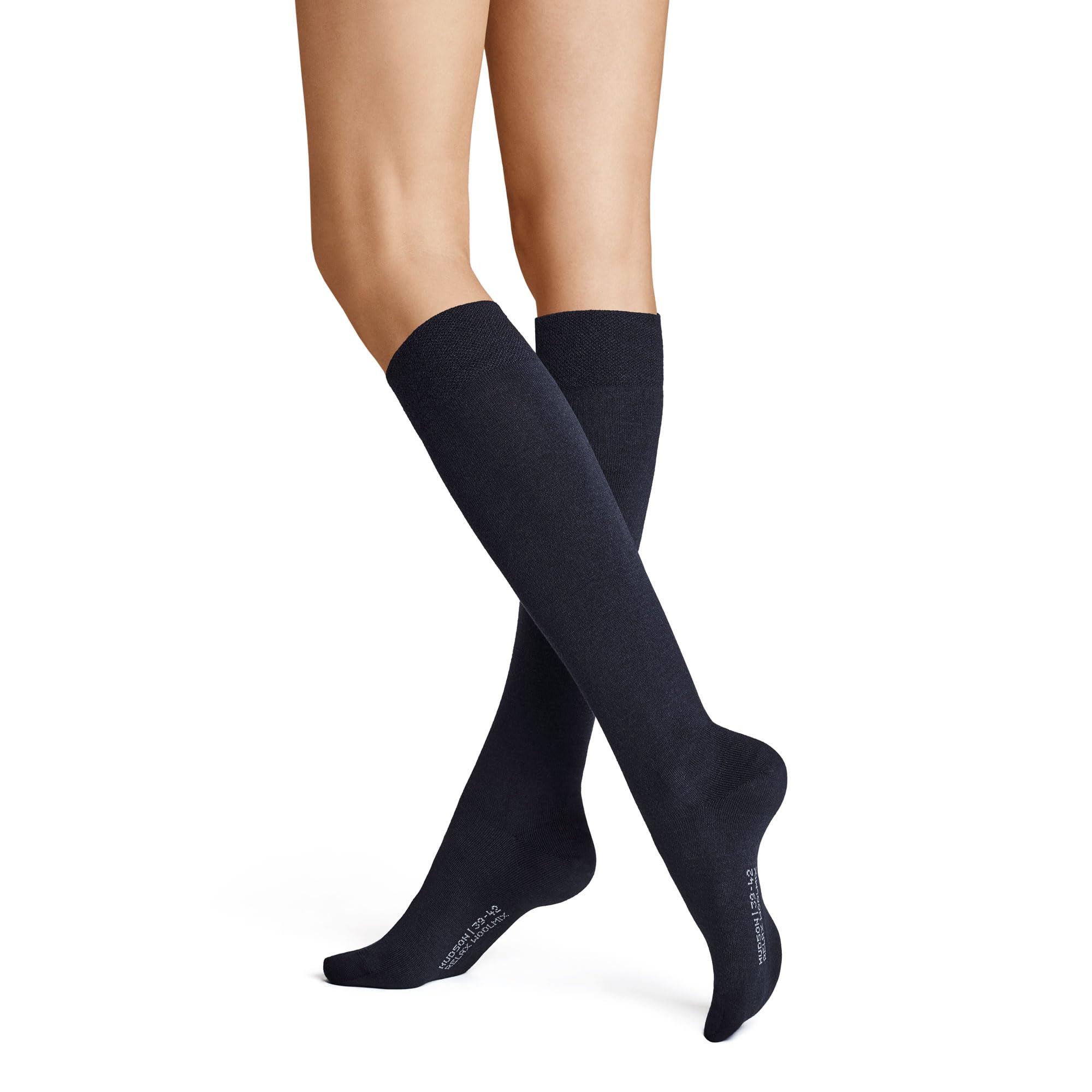 hudson-relax-woolmix-kniestr-mpfe-damen-marine-wolle image 5